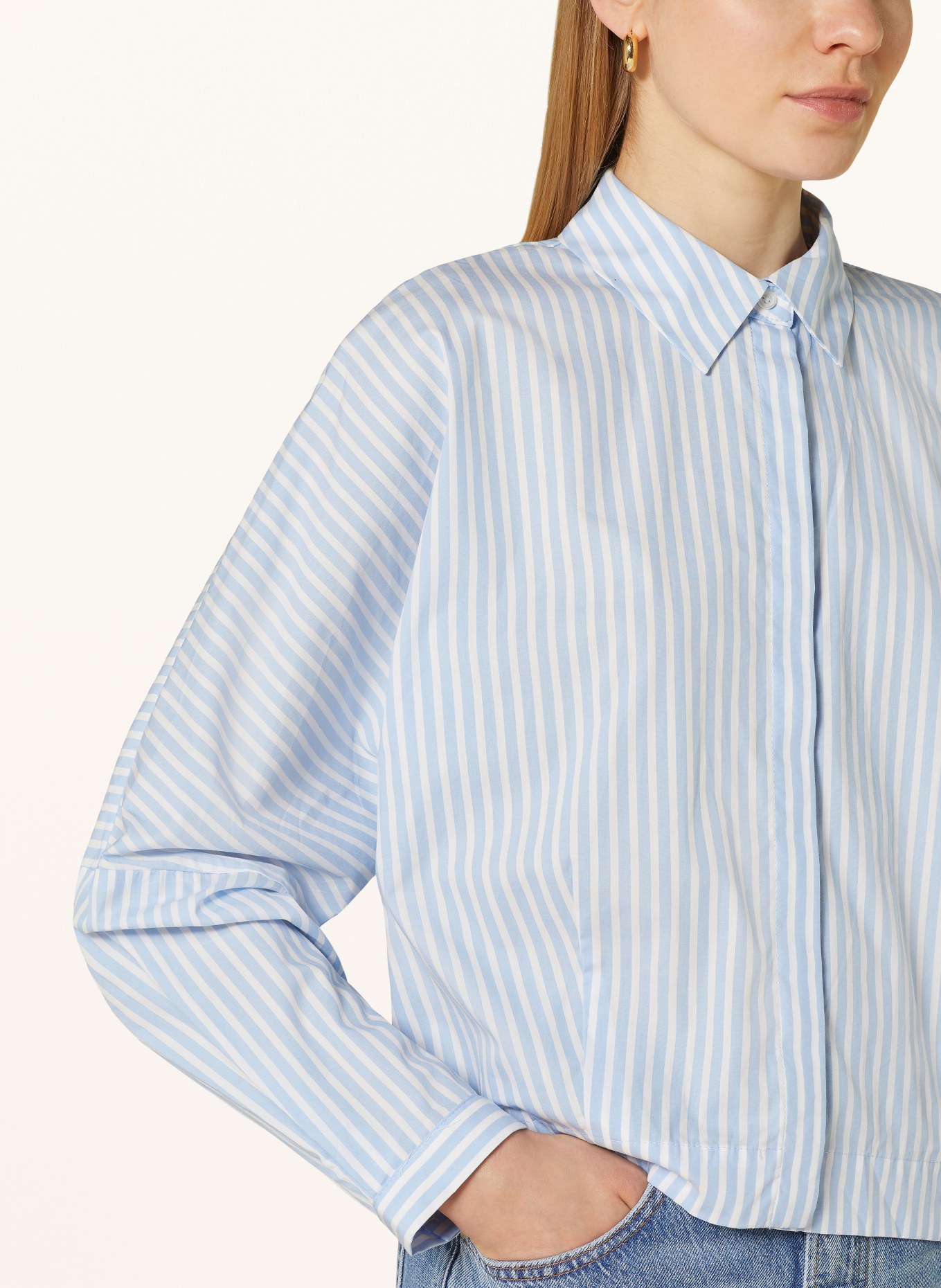 someday Shirt blouse ZESTO, Color: LIGHT BLUE/ WHITE (Image 4)