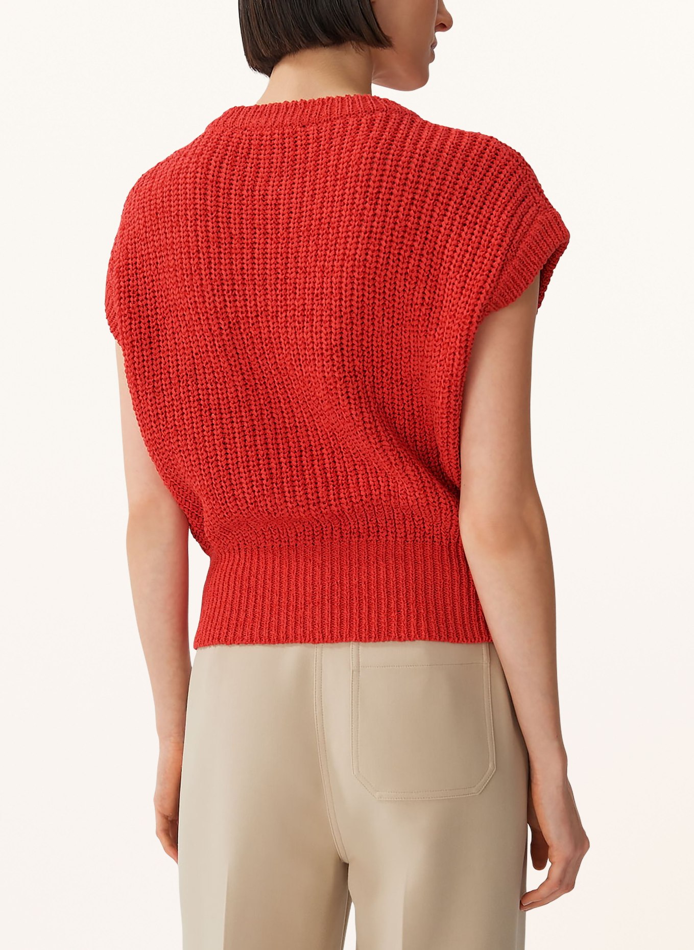 someday Sweater vest TORALIE, Color: RED (Image 3)