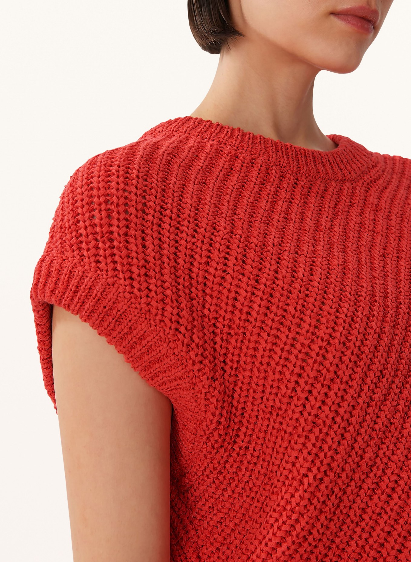 someday Sweater vest TORALIE, Color: RED (Image 4)