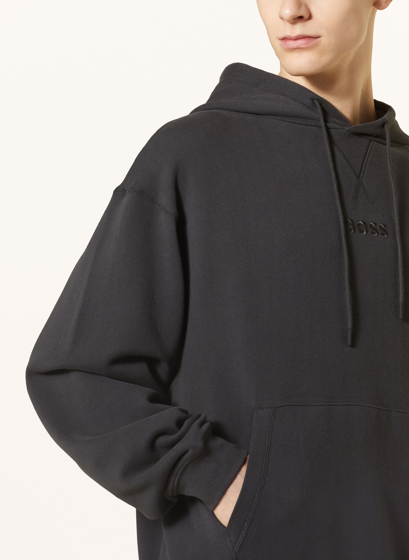 BOSS Lounge hoodie, Color: BLACK (Image 5)