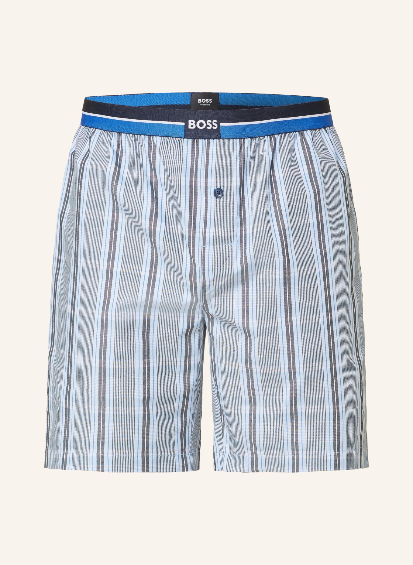 BOSS Pajama shorts URBAN, Color: LIGHT BLUE/ BLUE/ DARK GRAY (Image 1)