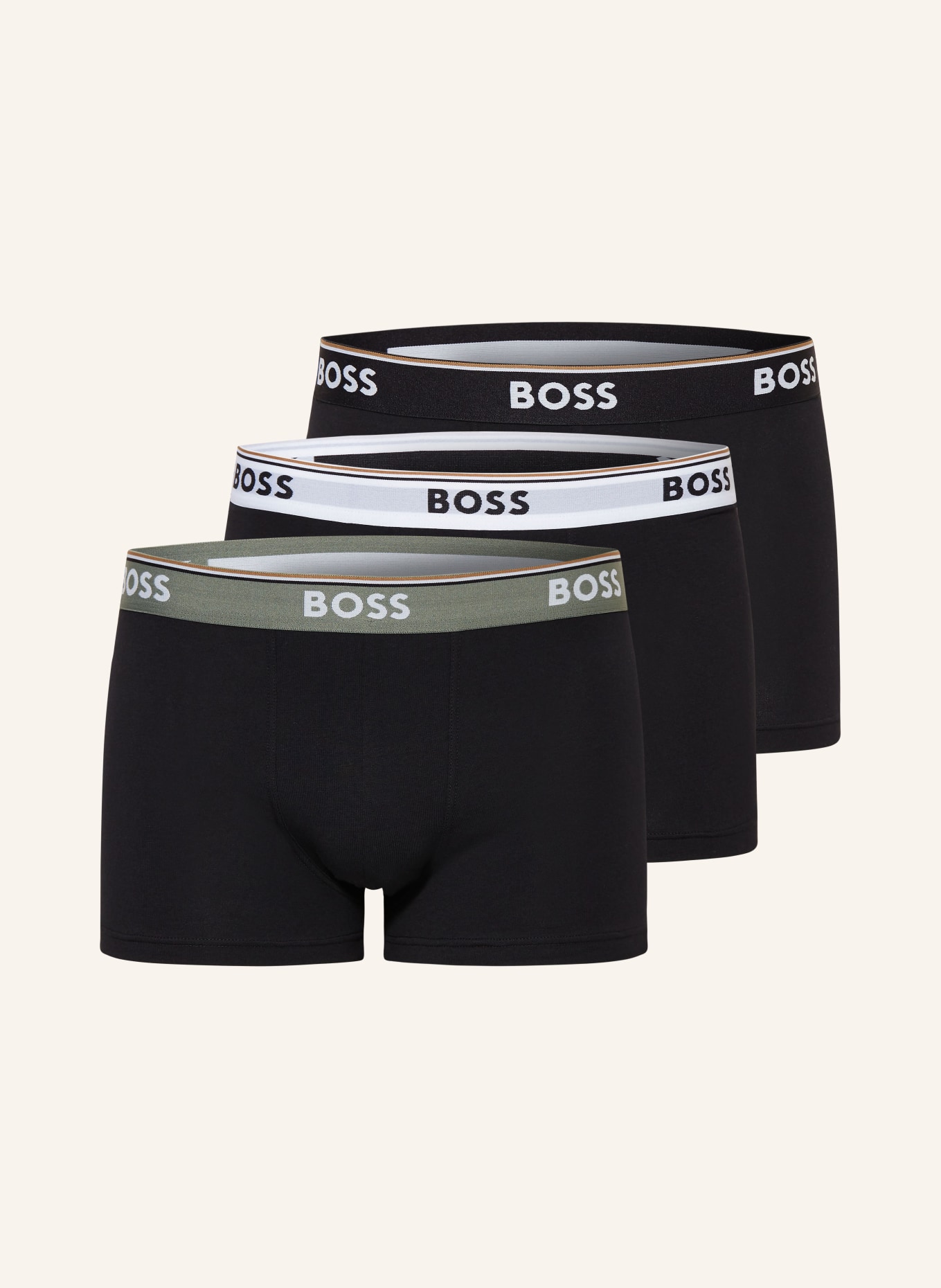 BOSS 3-pack boxer shorts POWER EOSP, Color: BLACK (Image 1)