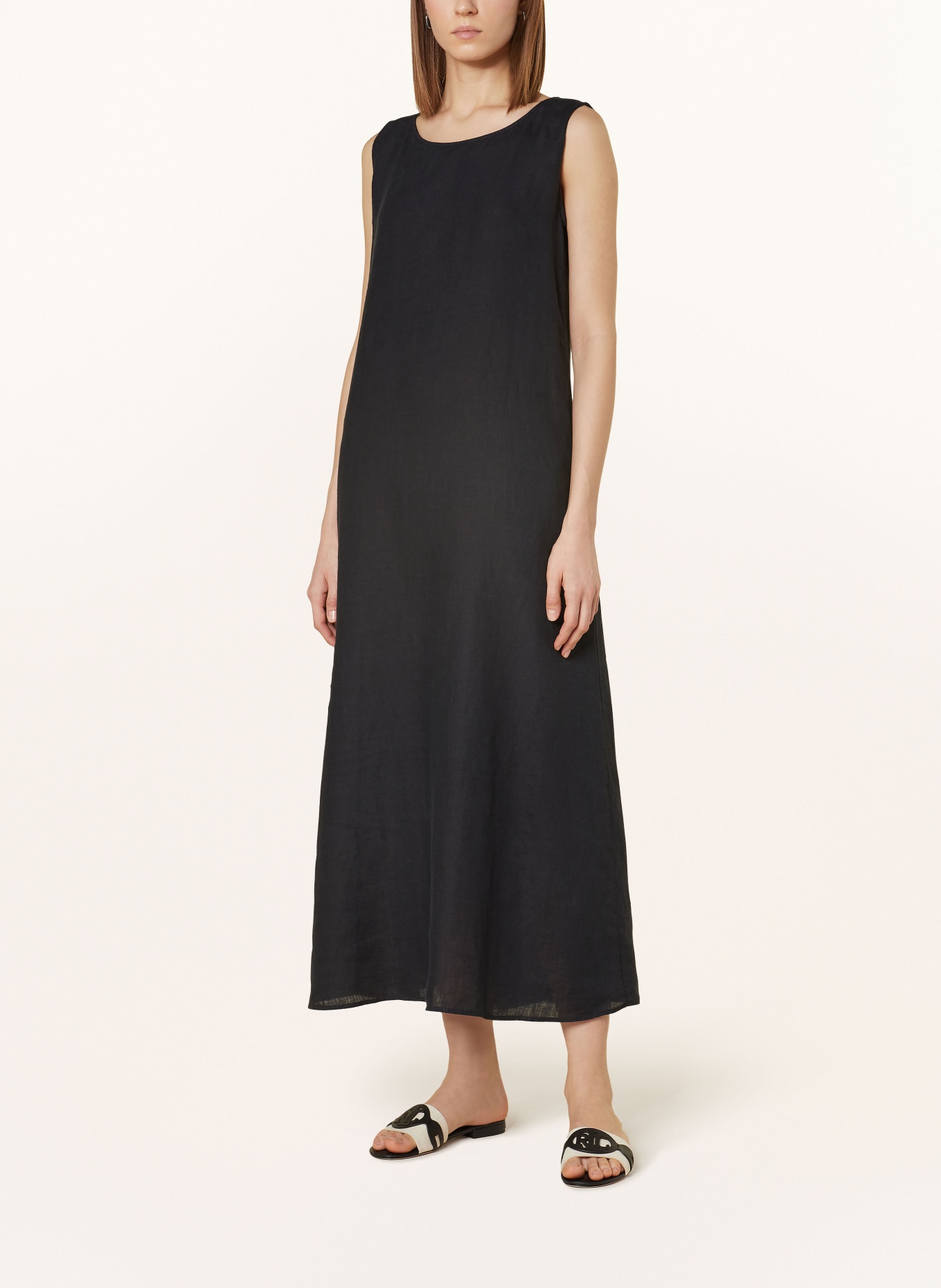 ROBERT FRIEDMAN Linen dress, Color: BLACK (Image 2)