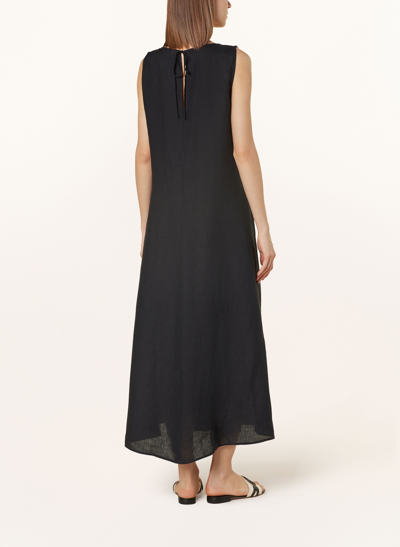ROBERT FRIEDMAN Linen dress, Color: BLACK (Image 3)