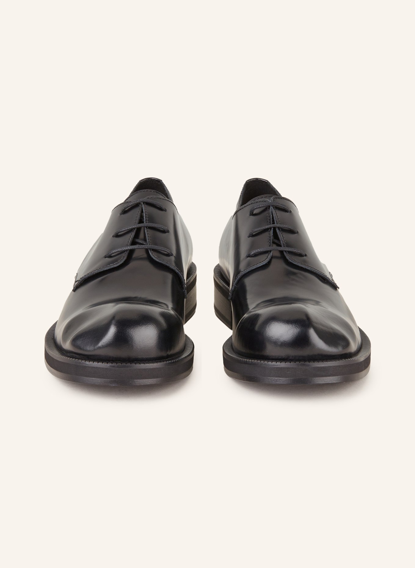 Acne Studios Patent lace-up shoes, Color: BLACK (Image 3)