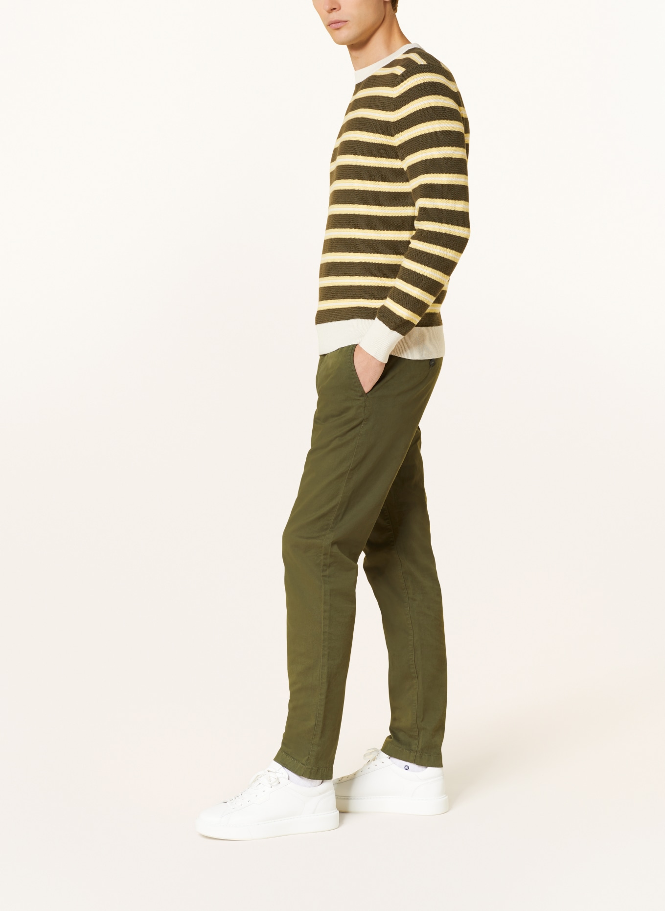 Marc O'Polo Chinos OSBY tapered fit, Color: OLIVE (Image 4)