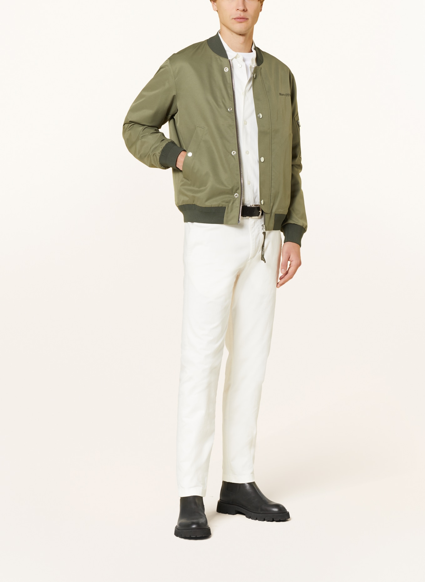 Marc O'Polo Bomber jacket ESSENTIAL, Color: OLIVE (Image 2)