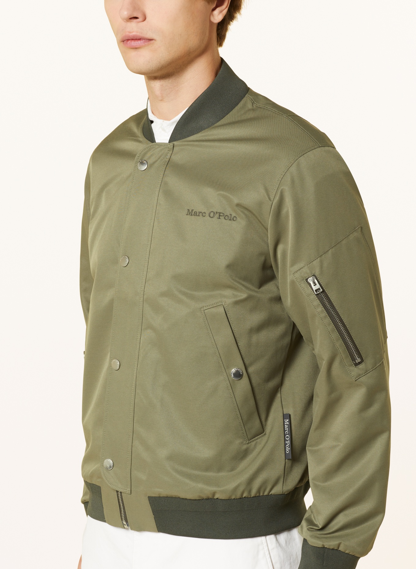 Marc O'Polo Bomber jacket ESSENTIAL, Color: OLIVE (Image 4)