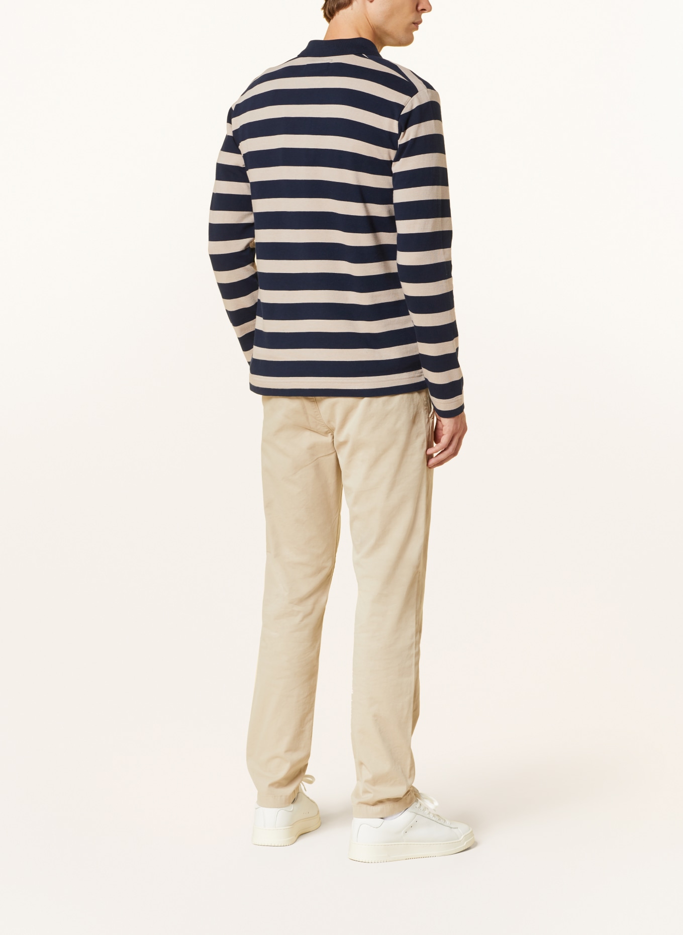 Marc O'Polo Poloshirt Regular Fit, Farbe: DUNKELBLAU/ BEIGE (Bild 3)
