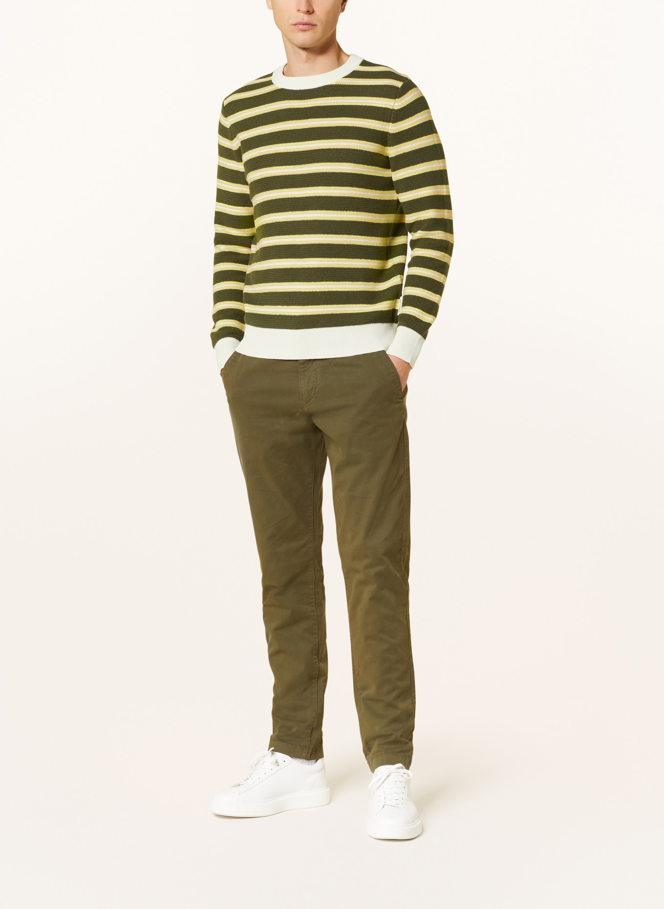 Marc O'Polo Sweater, Color: DARK GREEN/ YELLOW/ WHITE (Image 2)