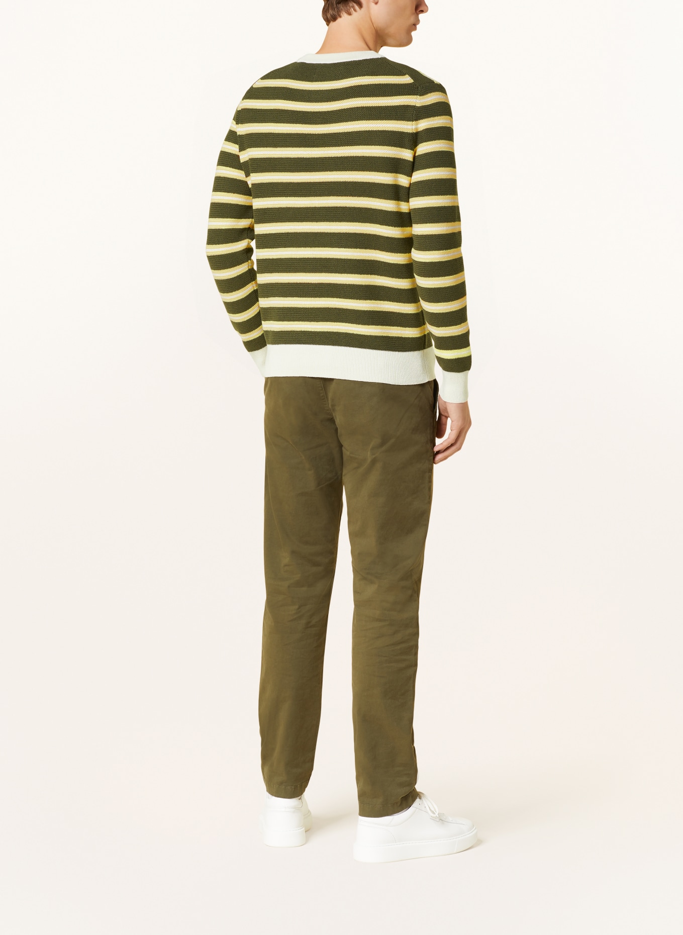 Marc O'Polo Sweater, Color: DARK GREEN/ YELLOW/ WHITE (Image 3)