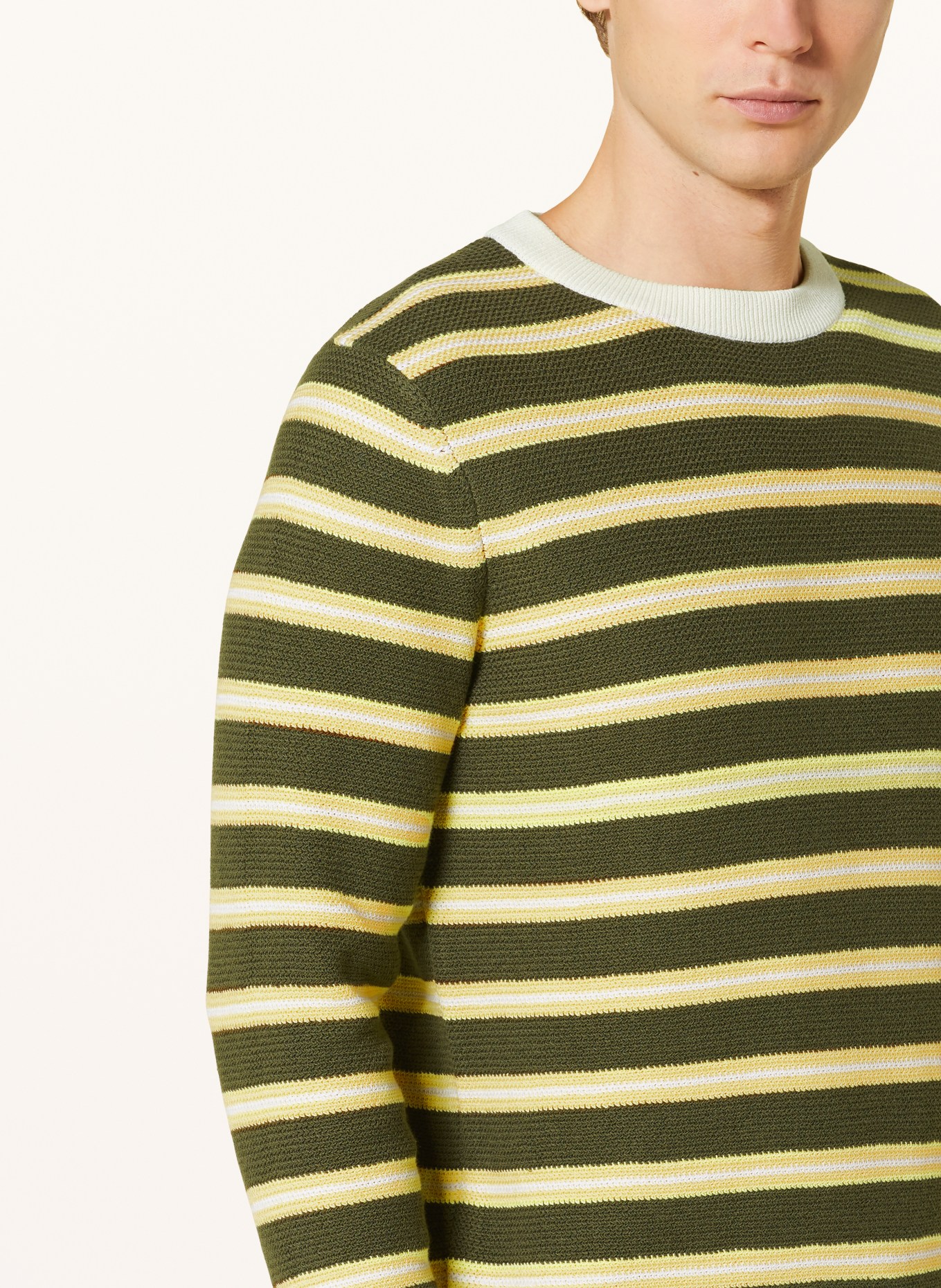 Marc O'Polo Sweater, Color: DARK GREEN/ YELLOW/ WHITE (Image 4)