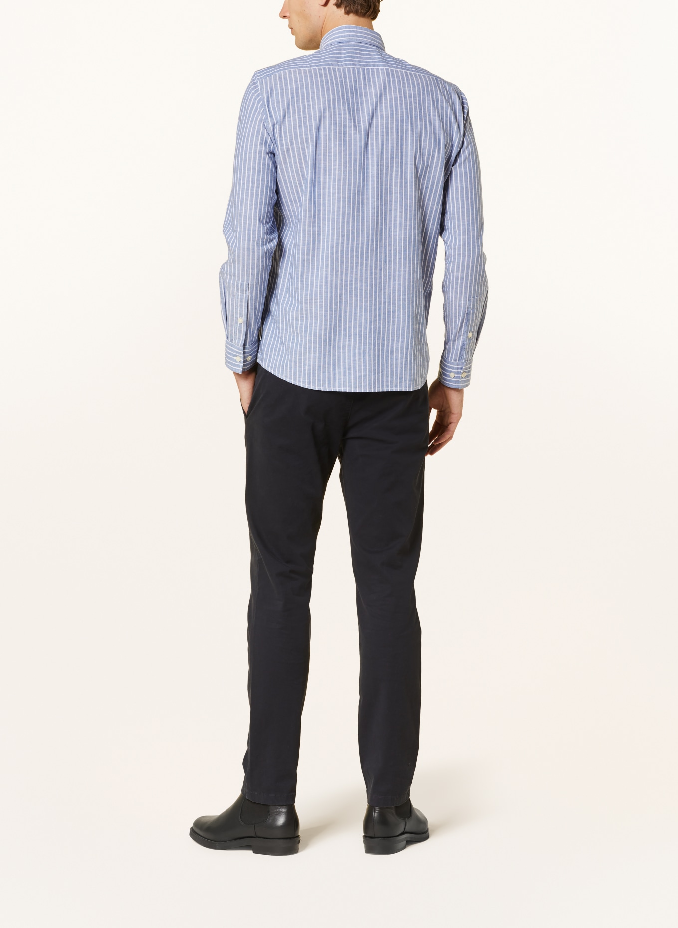 Marc O'Polo Shirt shaped fit, Color: BLUE/ WHITE (Image 3)