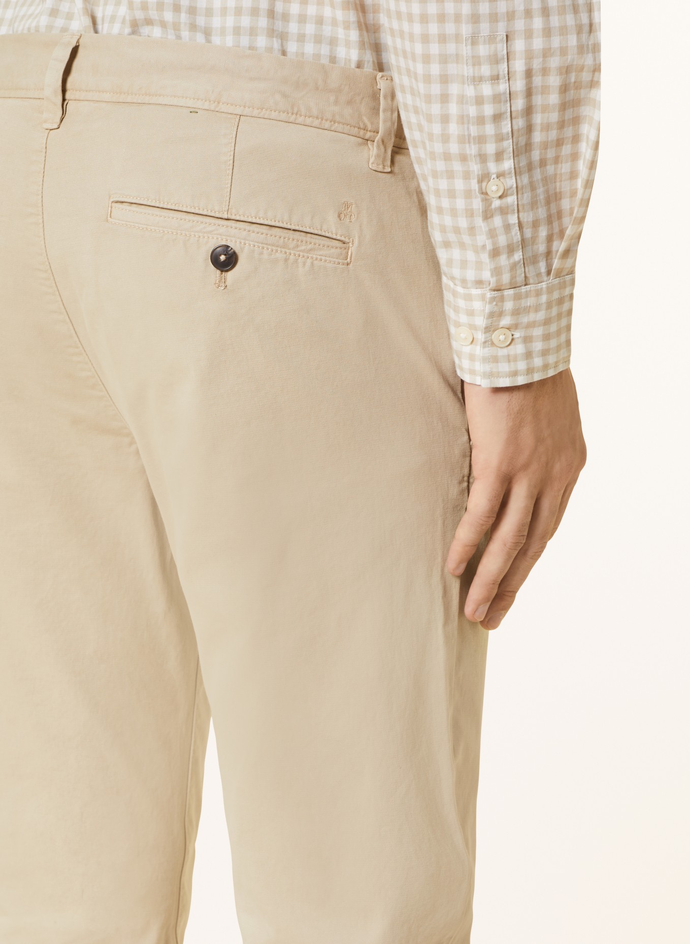 Marc O'Polo Chino kalhoty STIG Shaped Fit, Barva: SVĚTLE HNĚDÁ (Obrázek 5)