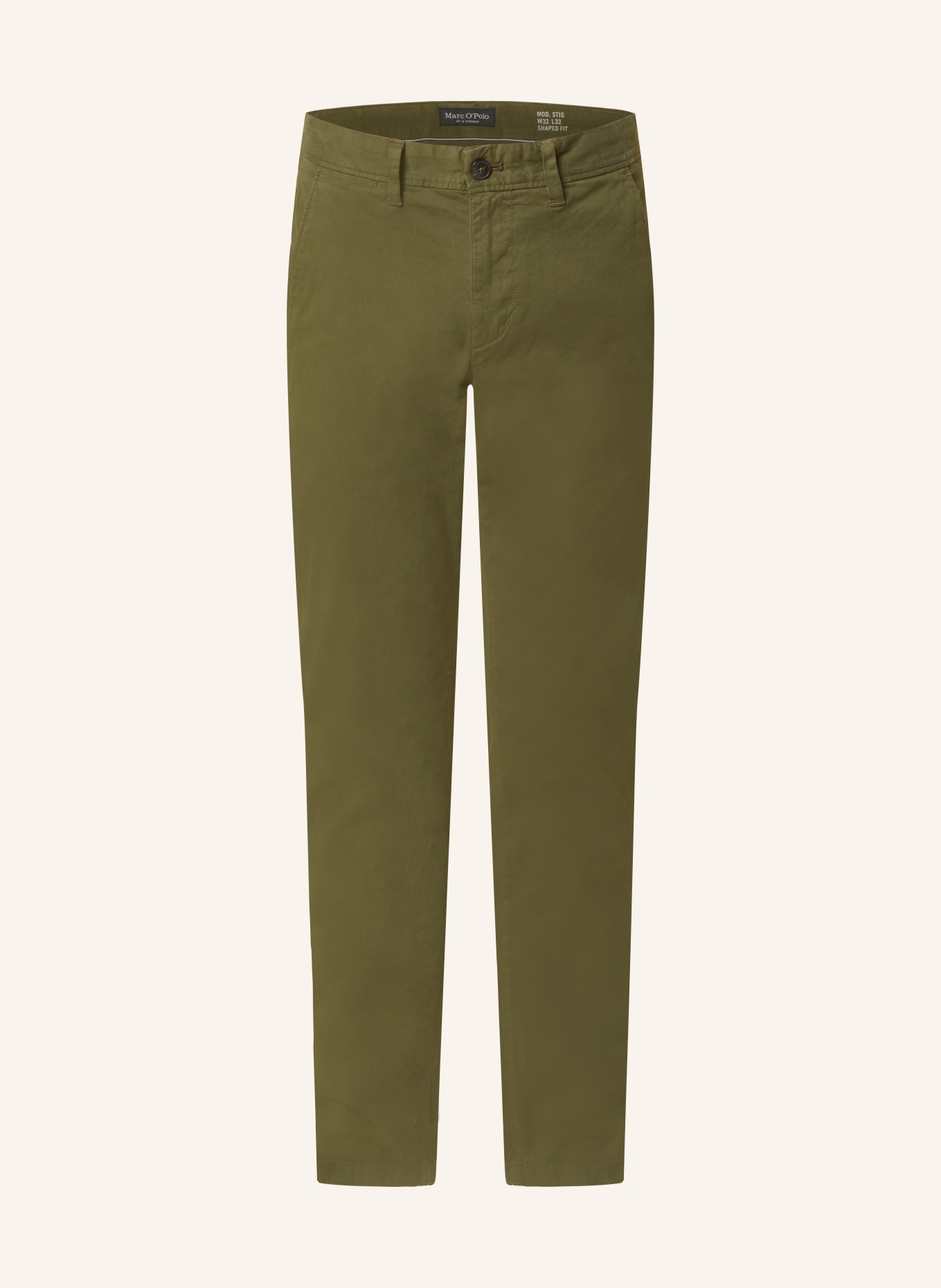 Marc O'Polo Chino STIG Shaped Fit, Farbe: OLIV (Bild 1)