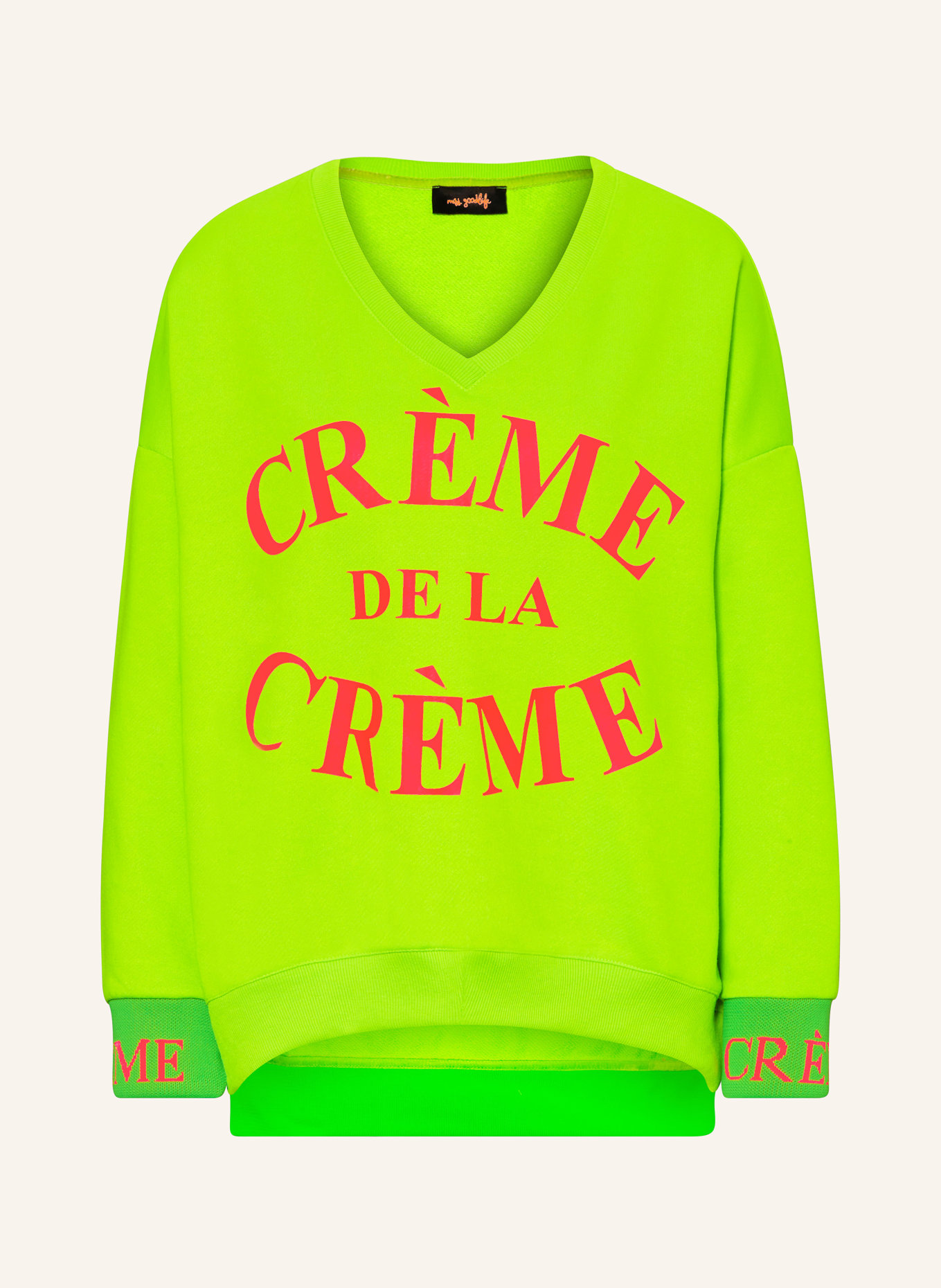 miss goodlife Sweatshirt, Color: NEON GREEN/ NEON PINK (Image 1)