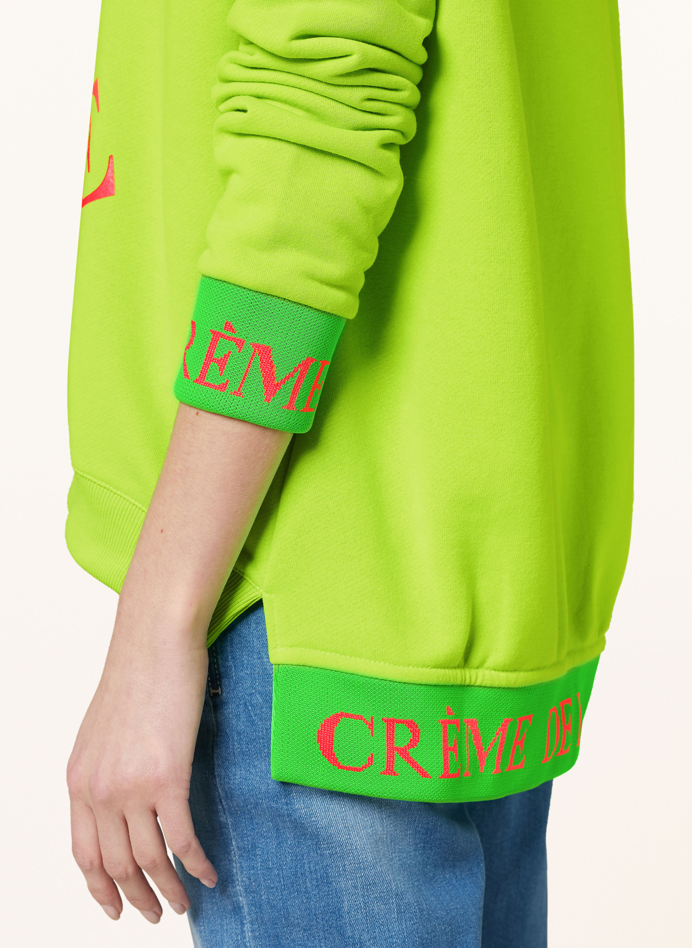 miss goodlife Sweatshirt, Color: NEON GREEN/ NEON PINK (Image 4)