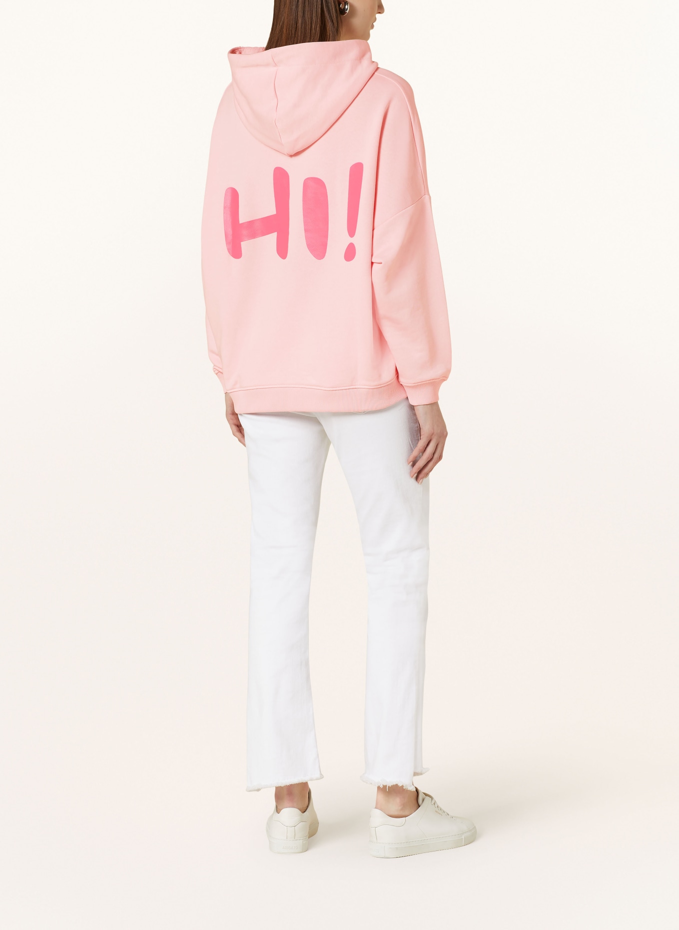 miss goodlife Hoodie with decorative gems, Color: LIGHT PINK (Image 3)