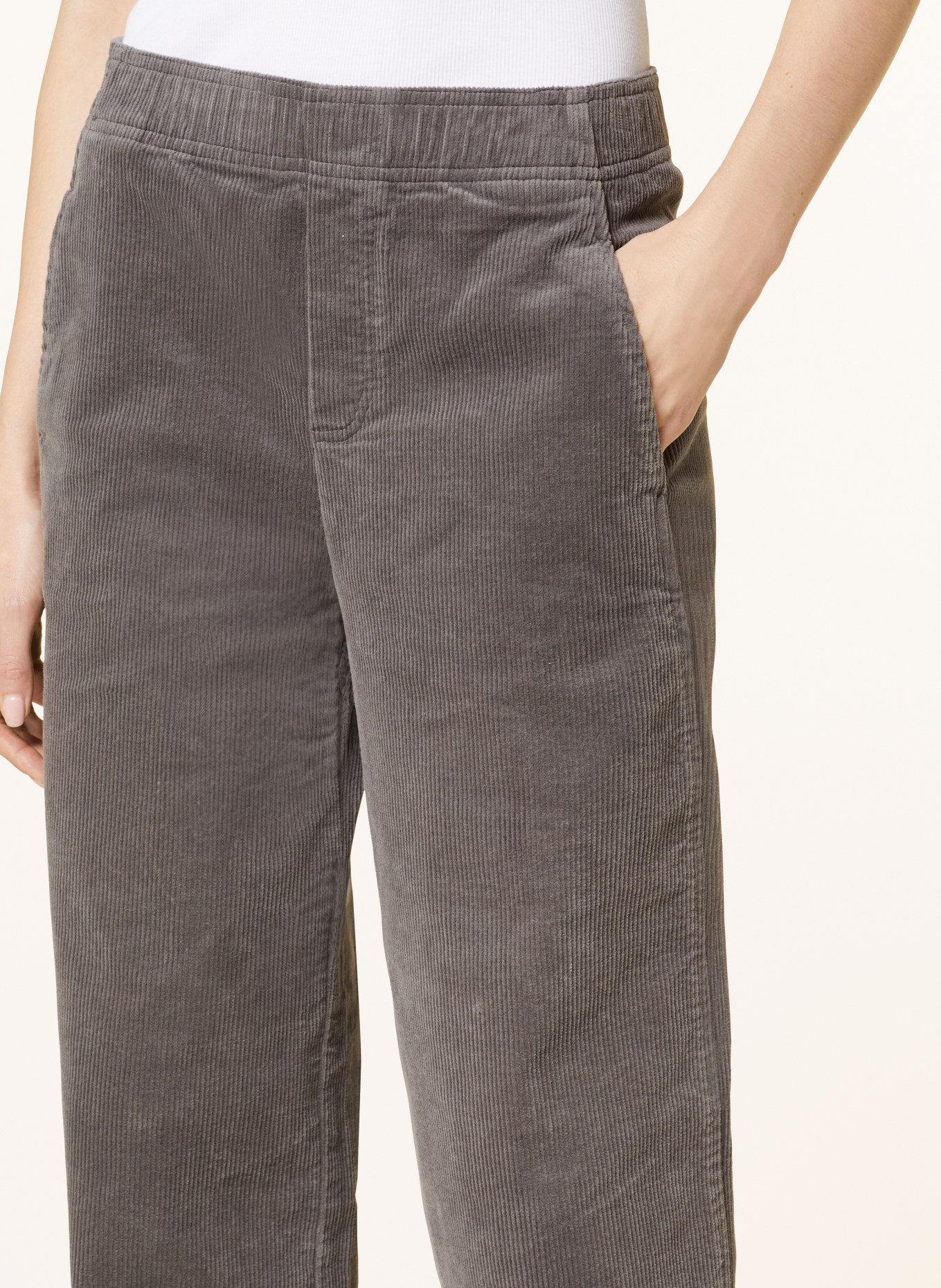 OPUS Spodnie sztruksowe MILENI, Kolor: SZAROBRĄZOWY (Obrazek 5)