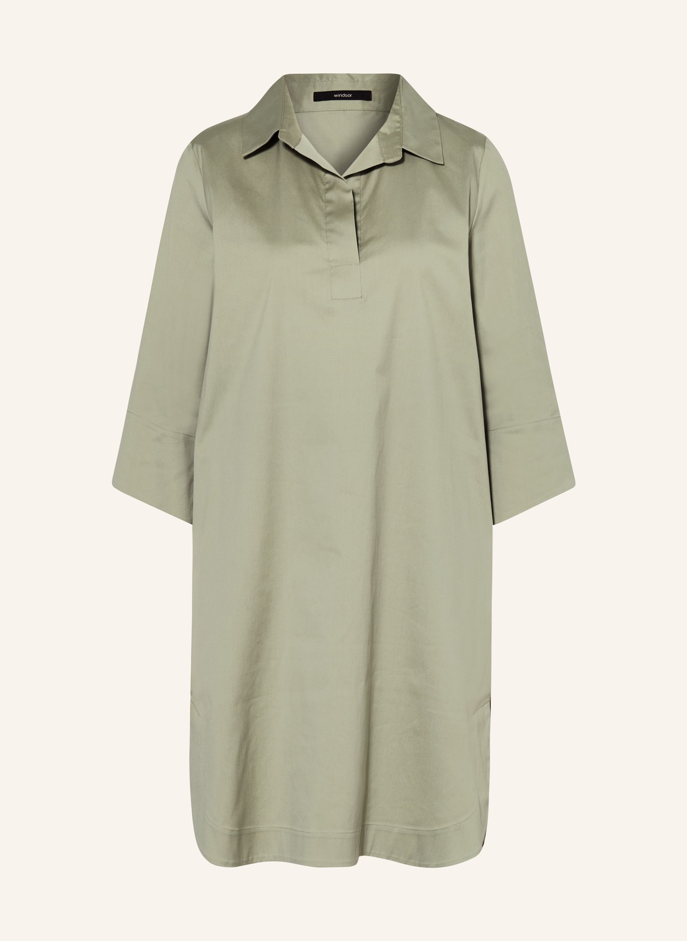 windsor. Dress with 3/4 sleeves, Color: LIGHT GREEN (Image 1)