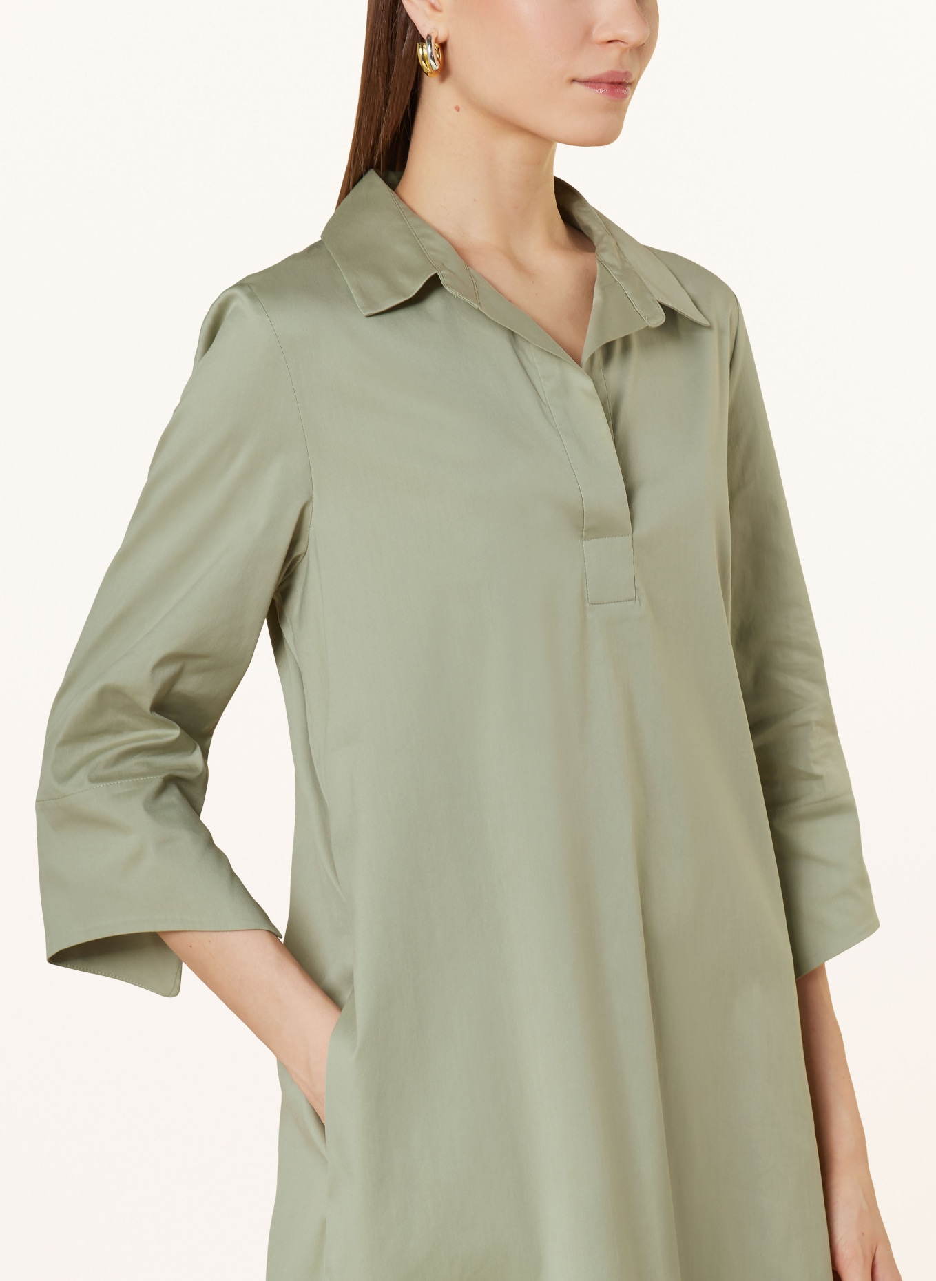 windsor. Dress with 3/4 sleeves, Color: LIGHT GREEN (Image 4)