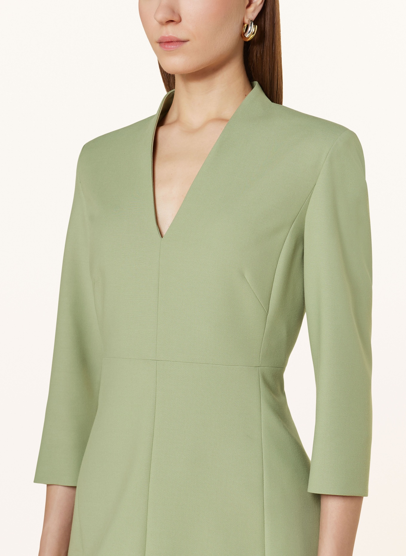 windsor. Kleid mit 3/4-Arm: HELLGRÜN