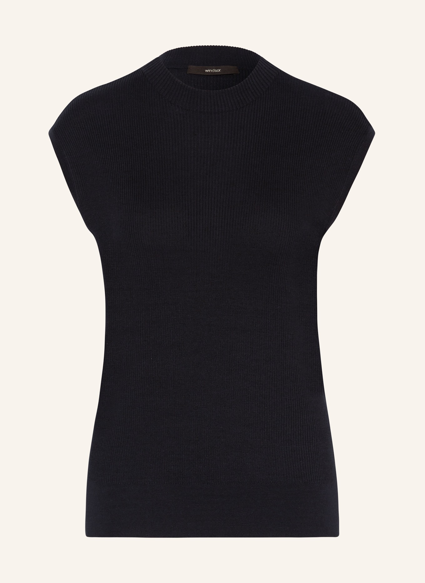 windsor. Knit top made of silk, Color: DARK BLUE (Image 1)