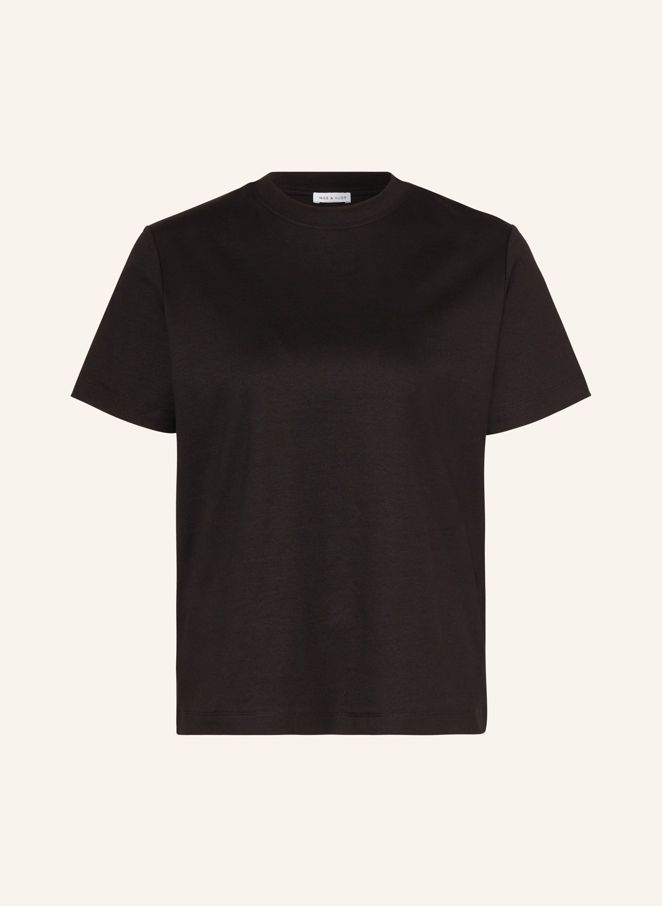 MRS & HUGS T-shirt, Color: BLACK (Image 1)