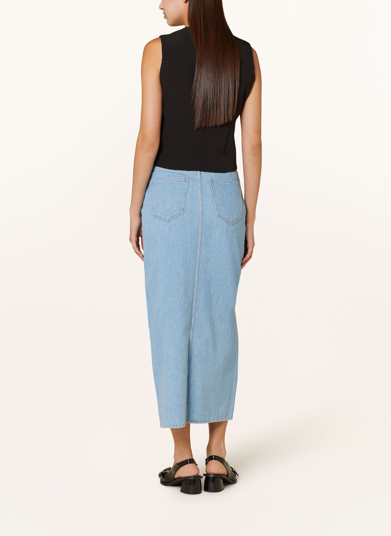 MRS & HUGS Denim skirt: LIGHT BLUE DENIM
