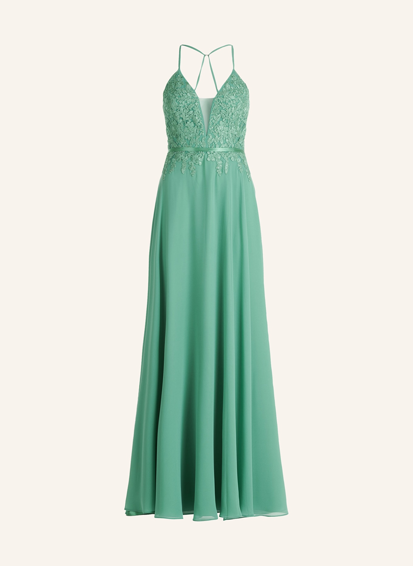VM Vera Mont Evening dress with lace and sequins, Color: GREEN (Image 1)