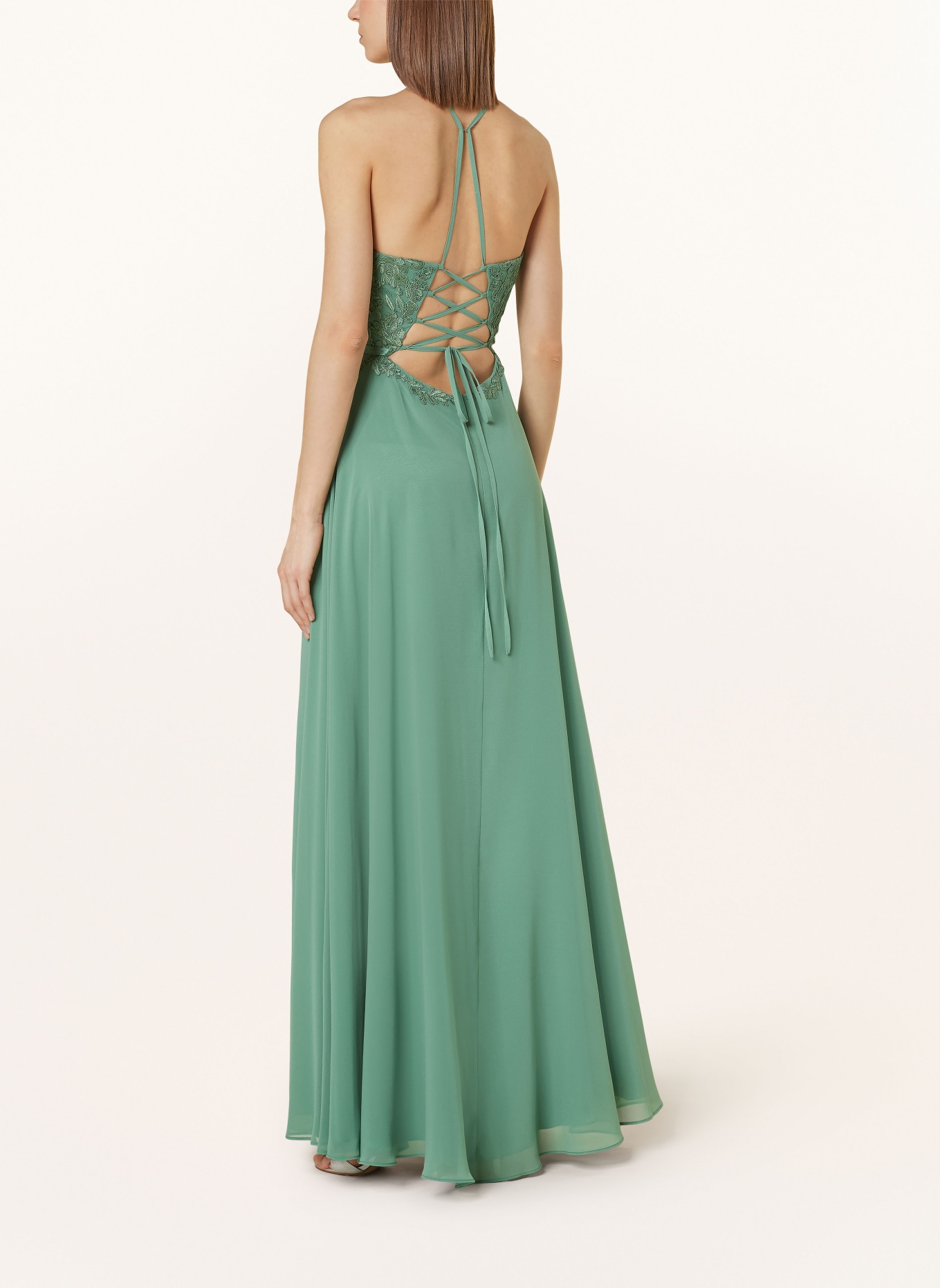 VM Vera Mont Evening dress with lace and sequins, Color: GREEN (Image 3)