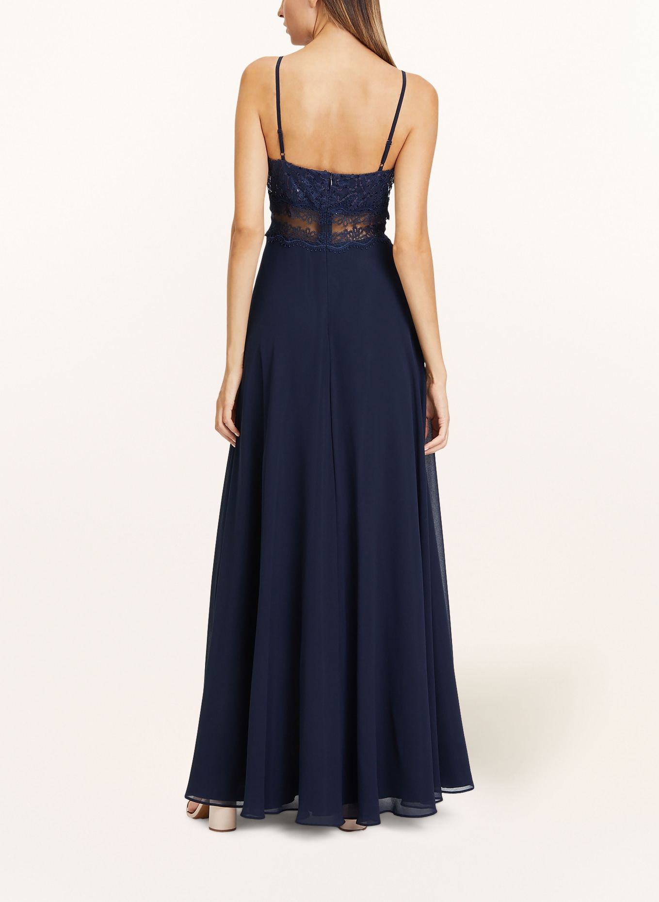 VM Vera Mont Evening dress with lace and sequins, Color: DARK BLUE (Image 3)