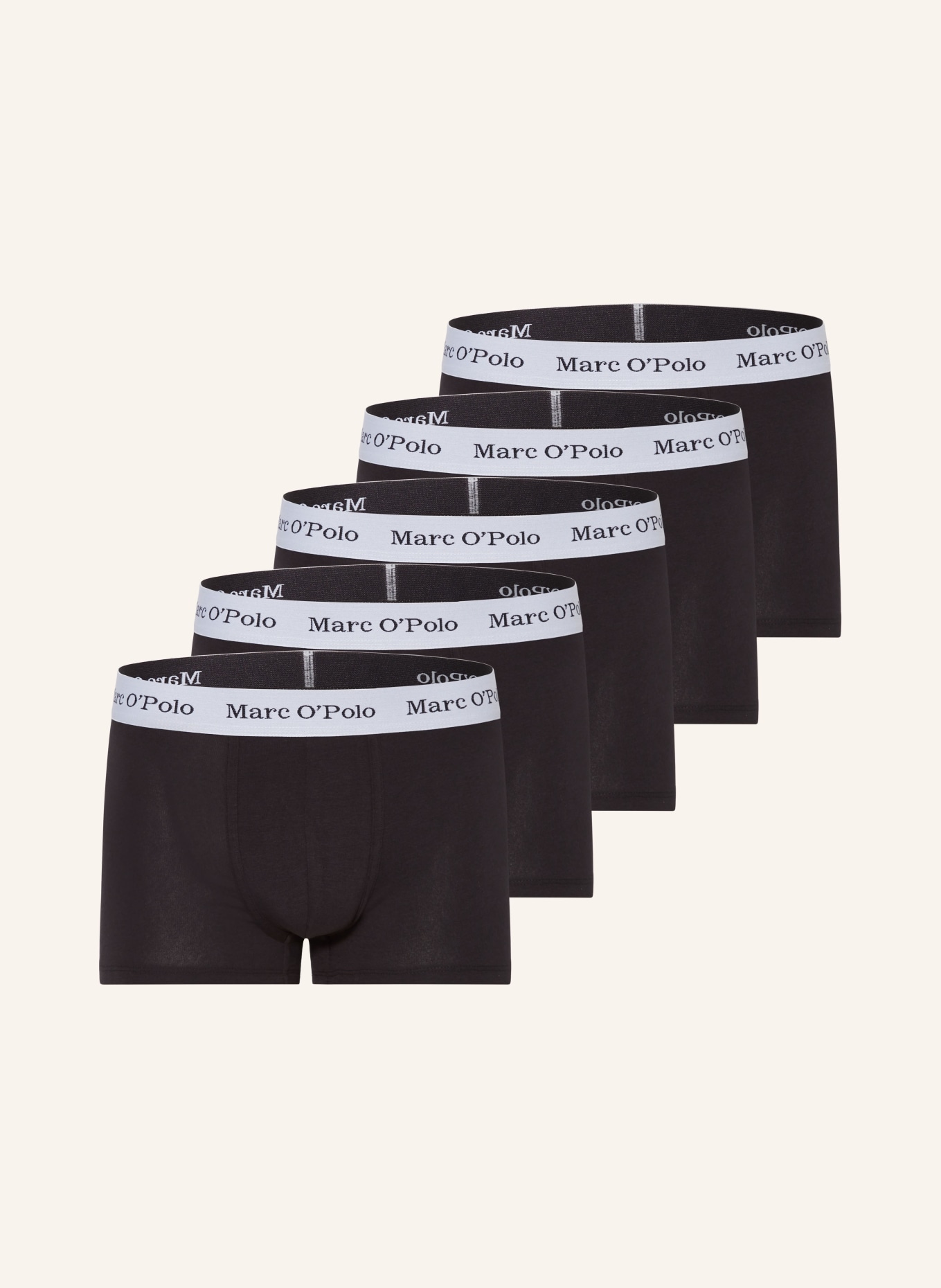 Marc O'Polo 5-pack boxer shorts, Color: BLACK (Image 1)