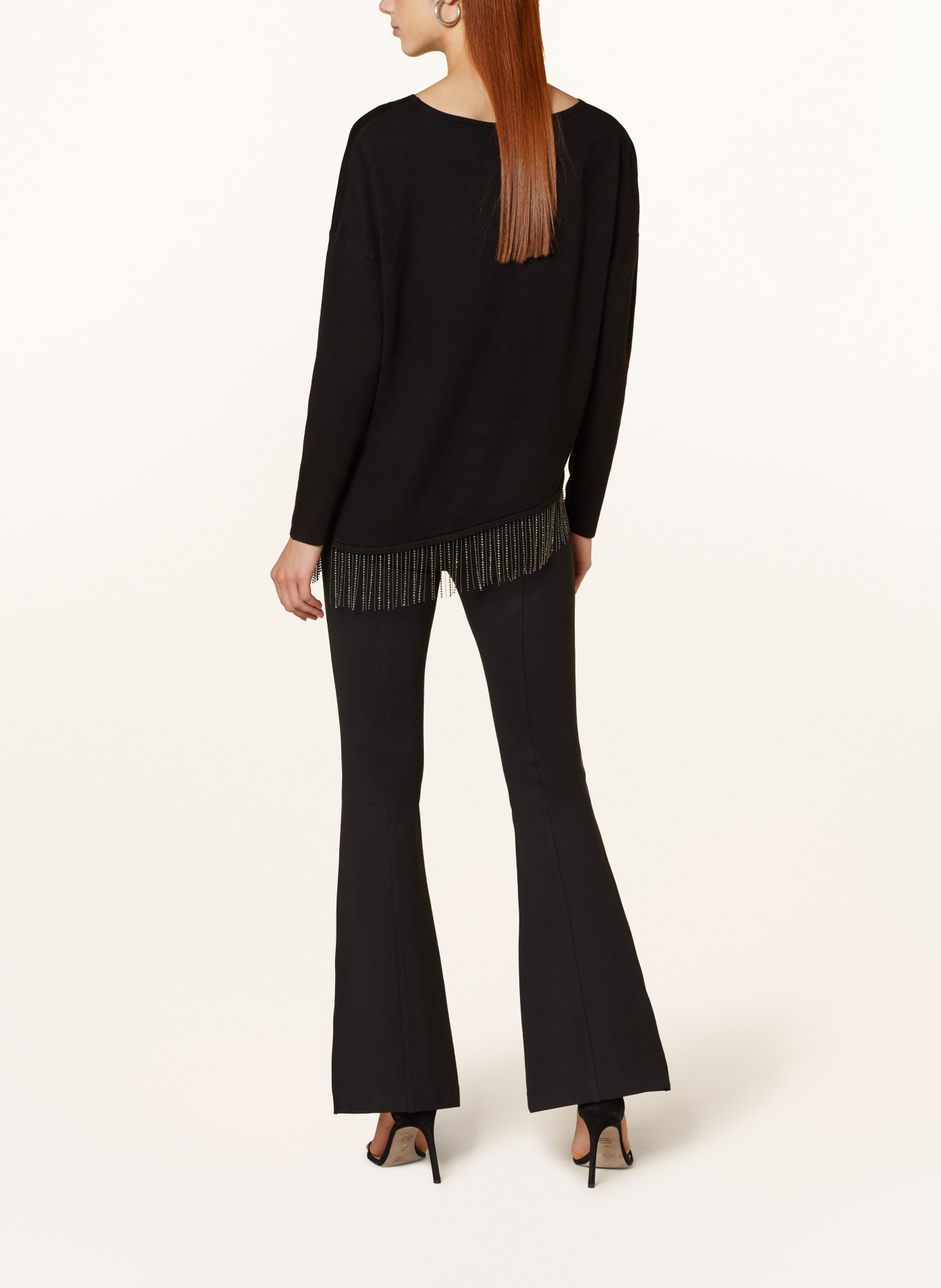 Phase Eight Sweater MELLIA with decorative gems and decorative beads, Color: BLACK (Image 3)