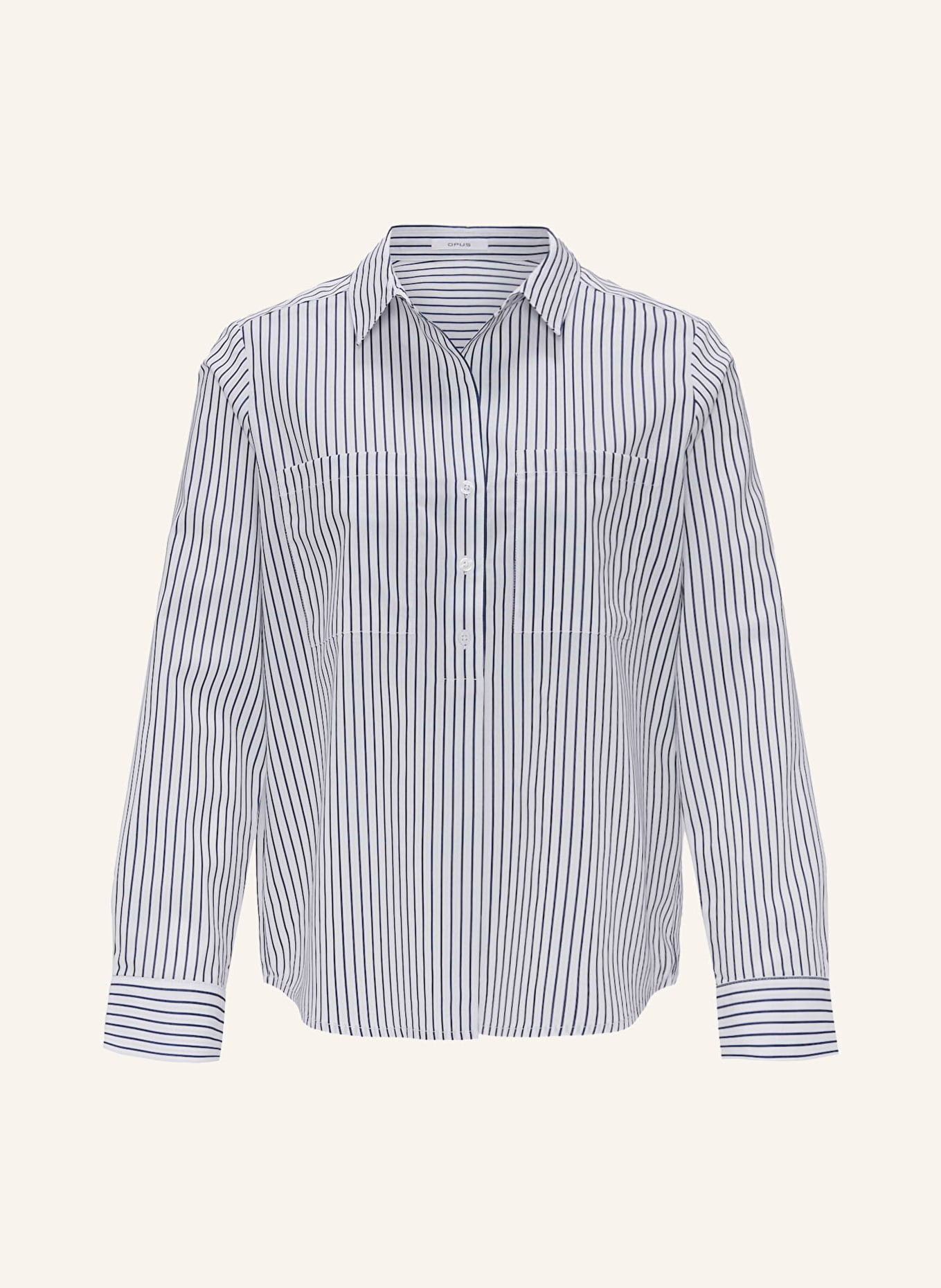OPUS Shirt blouse FANILE, Color: DARK BLUE/ WHITE (Image 1)
