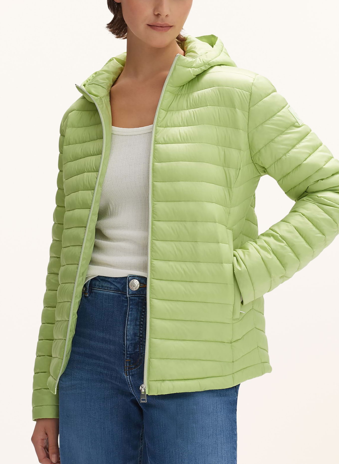 OPUS Quilted jacket HOWANA, Color: LIGHT GREEN (Image 2)