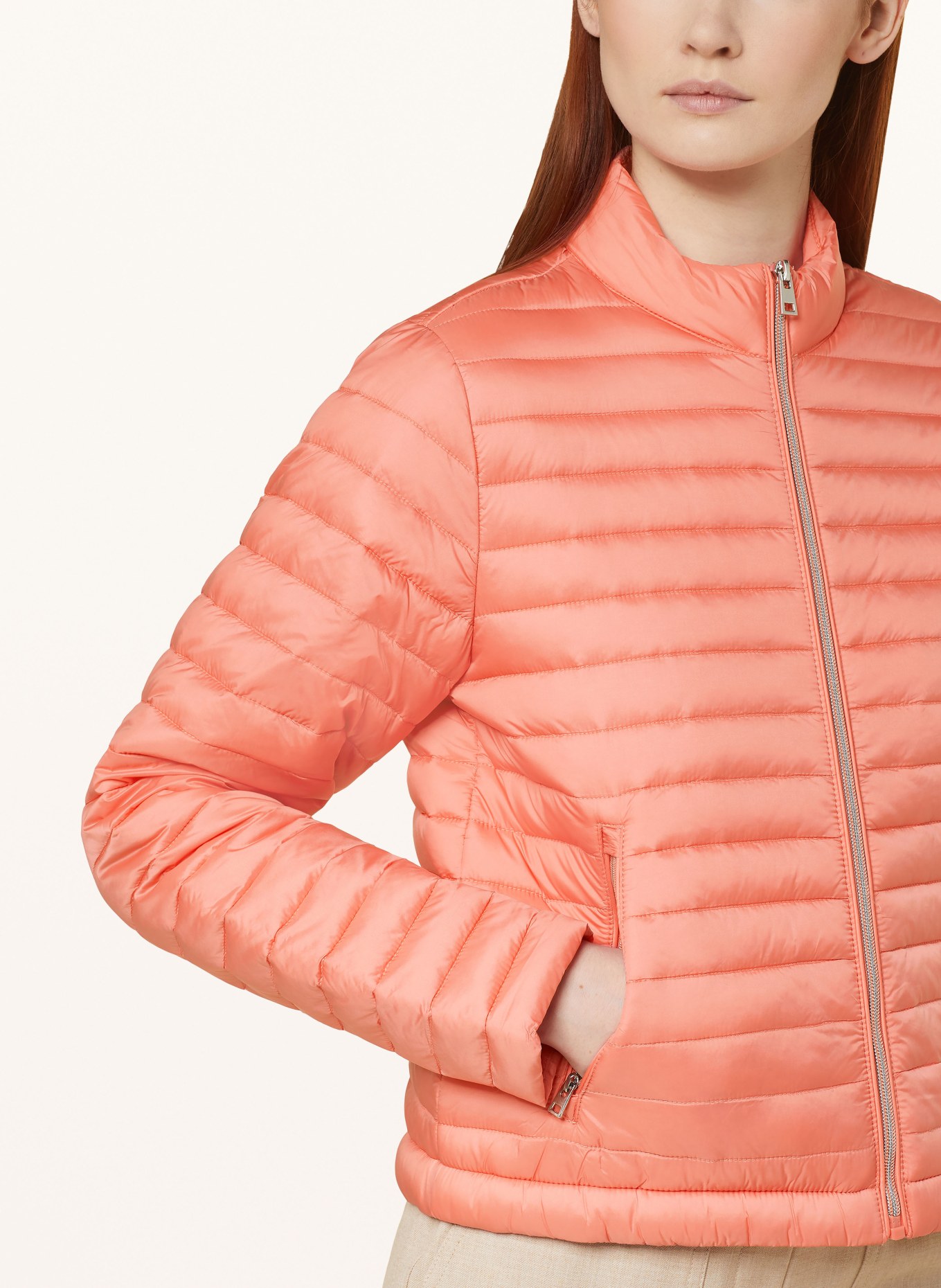 OPUS Quilted jacket HANEA, Color: SALMON (Image 4)