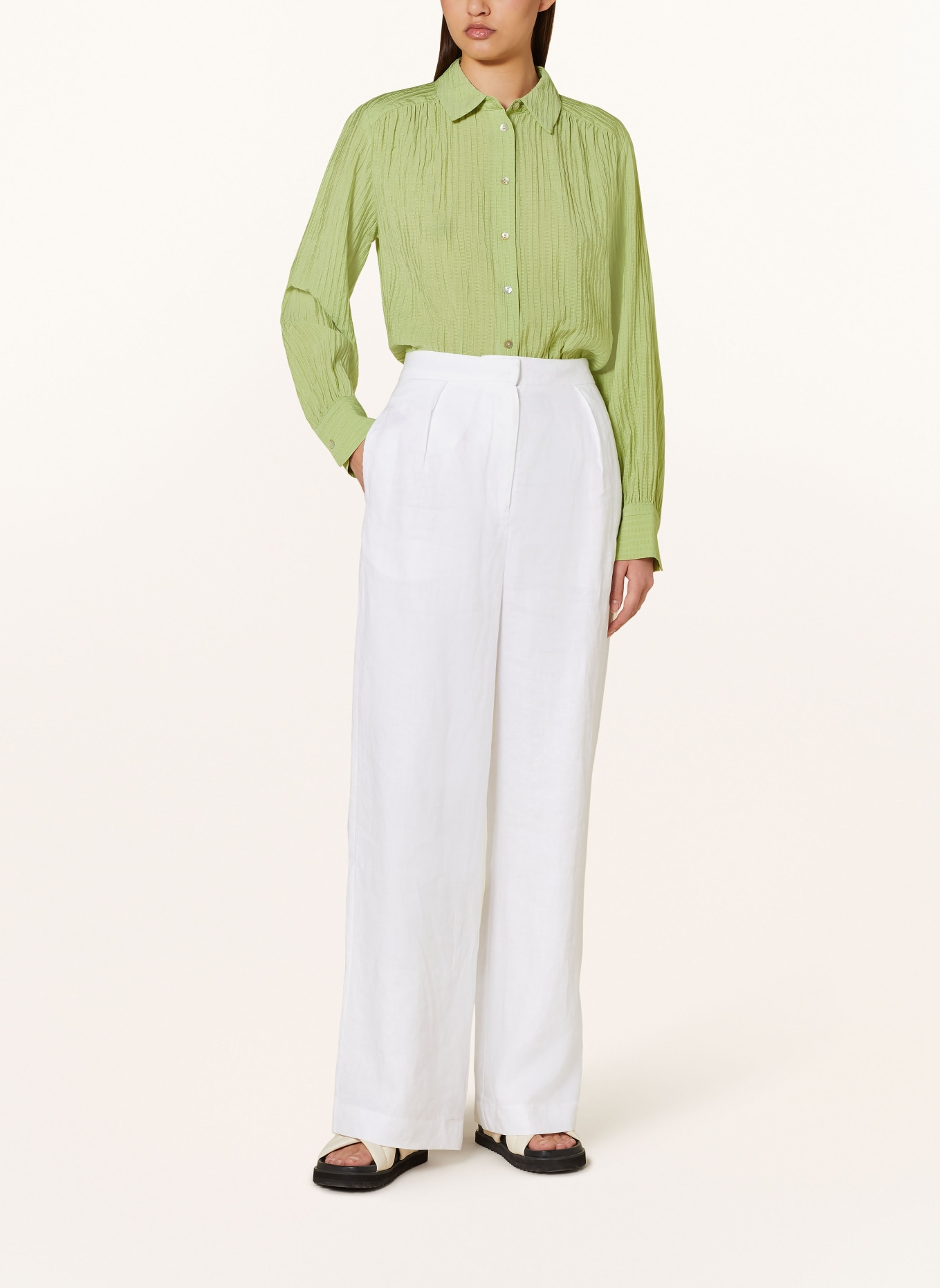 OPUS Shirt blouse FREINA, Color: LIGHT GREEN (Image 2)