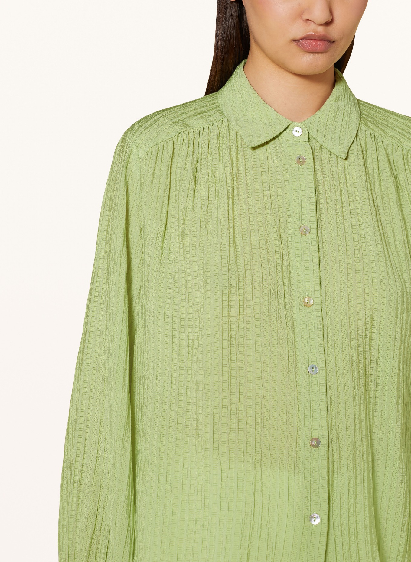 OPUS Shirt blouse FREINA, Color: LIGHT GREEN (Image 4)