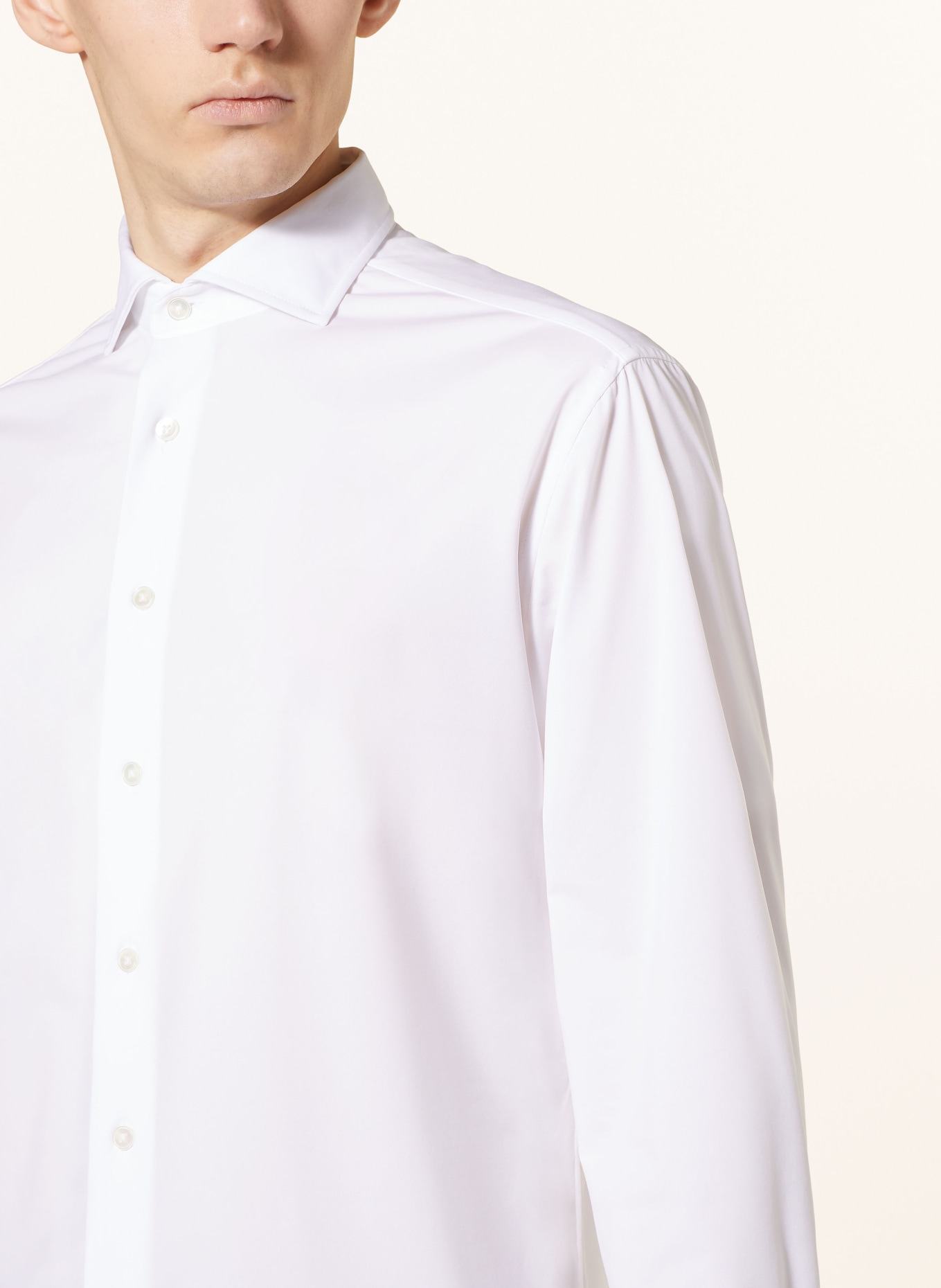 TRAIANO Jerseyhemd ROSSINI Radical Fit, Farbe: WEISS (Bild 4)