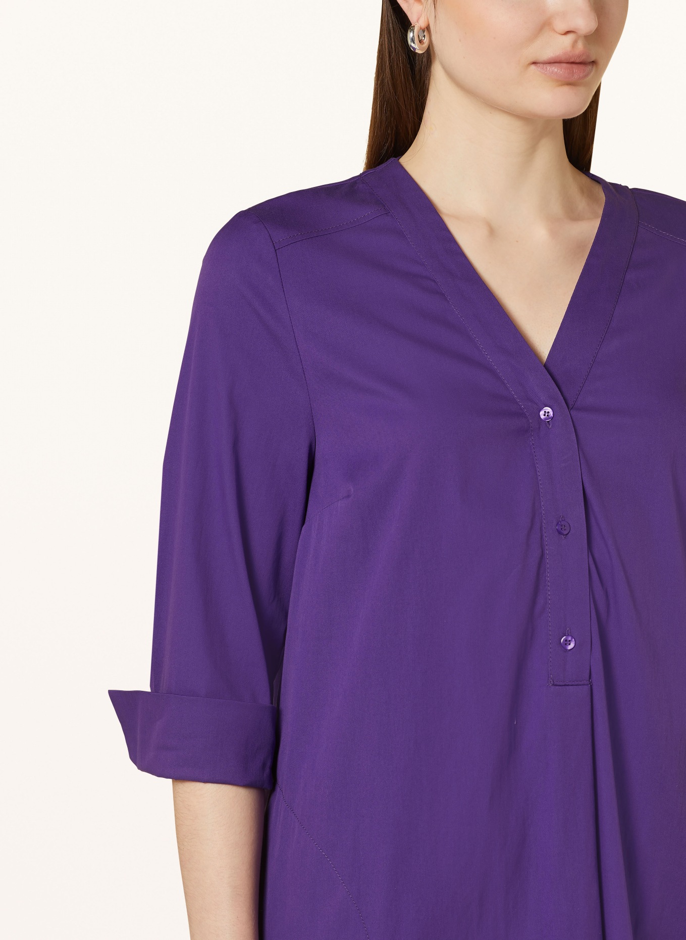 ROBE LÉGÈRE Dress with 3/4 sleeves, Color: PURPLE (Image 4)