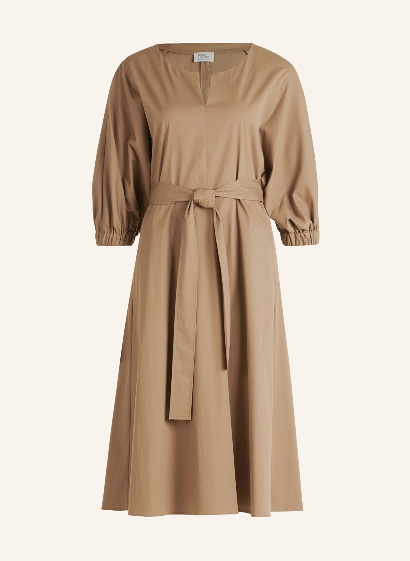 ROBE LÉGÈRE Dress with 3/4 sleeves, Color: 7241 Turkish Nougat (Image 1)