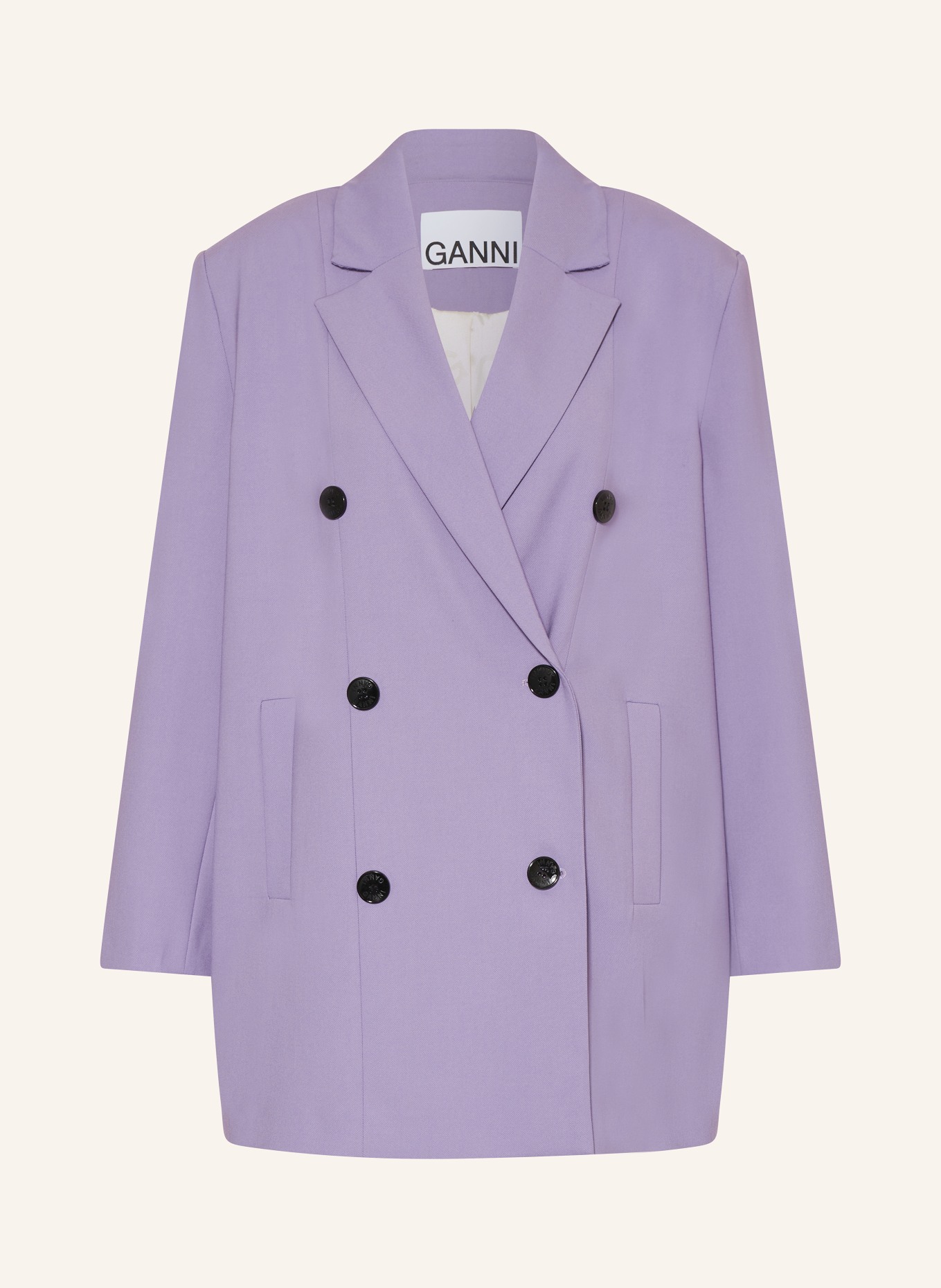 GANNI Oversized blazer, Color: PURPLE (Image 1)
