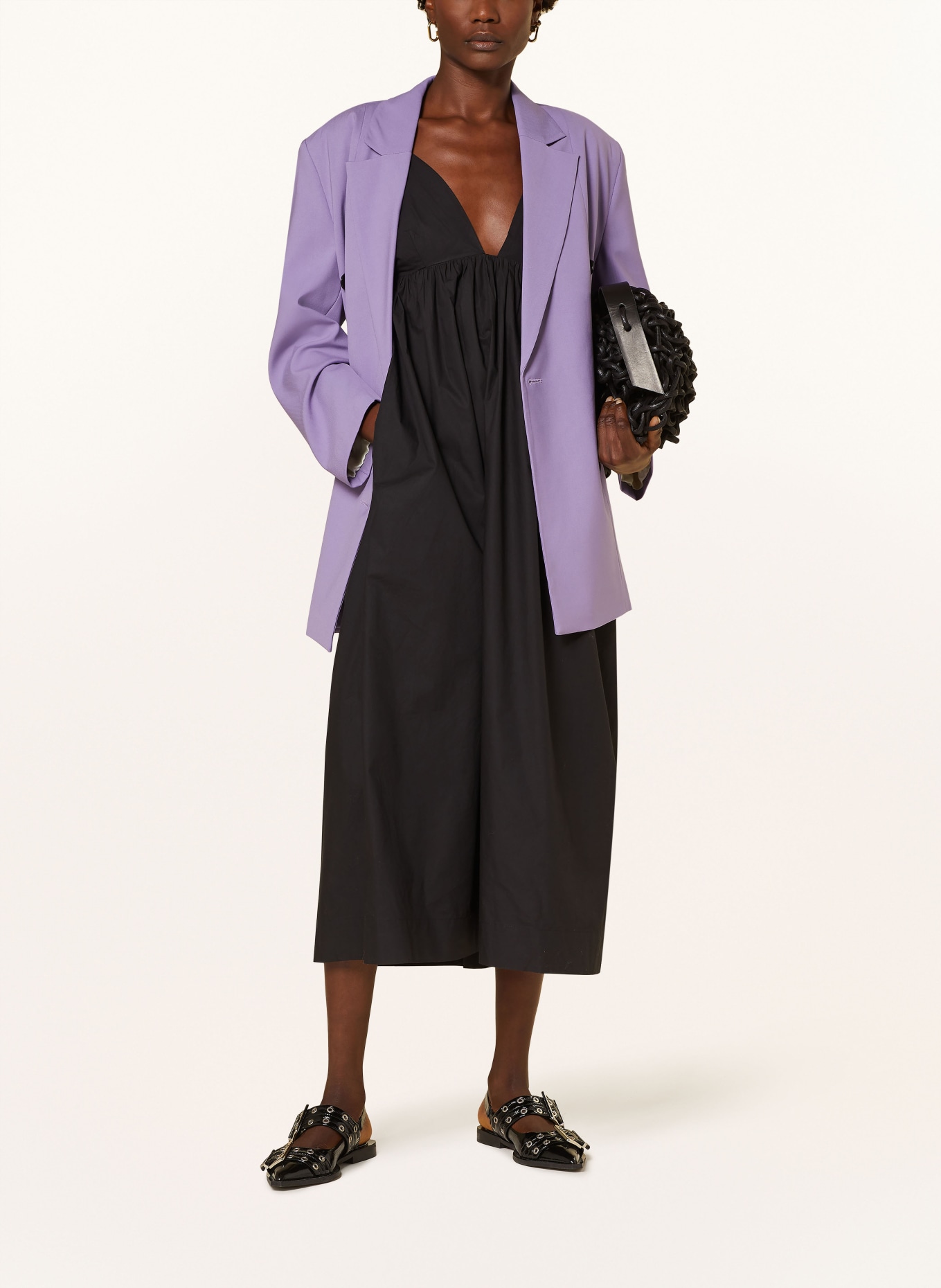 GANNI Oversized-Blazer, Farbe: LILA (Bild 2)