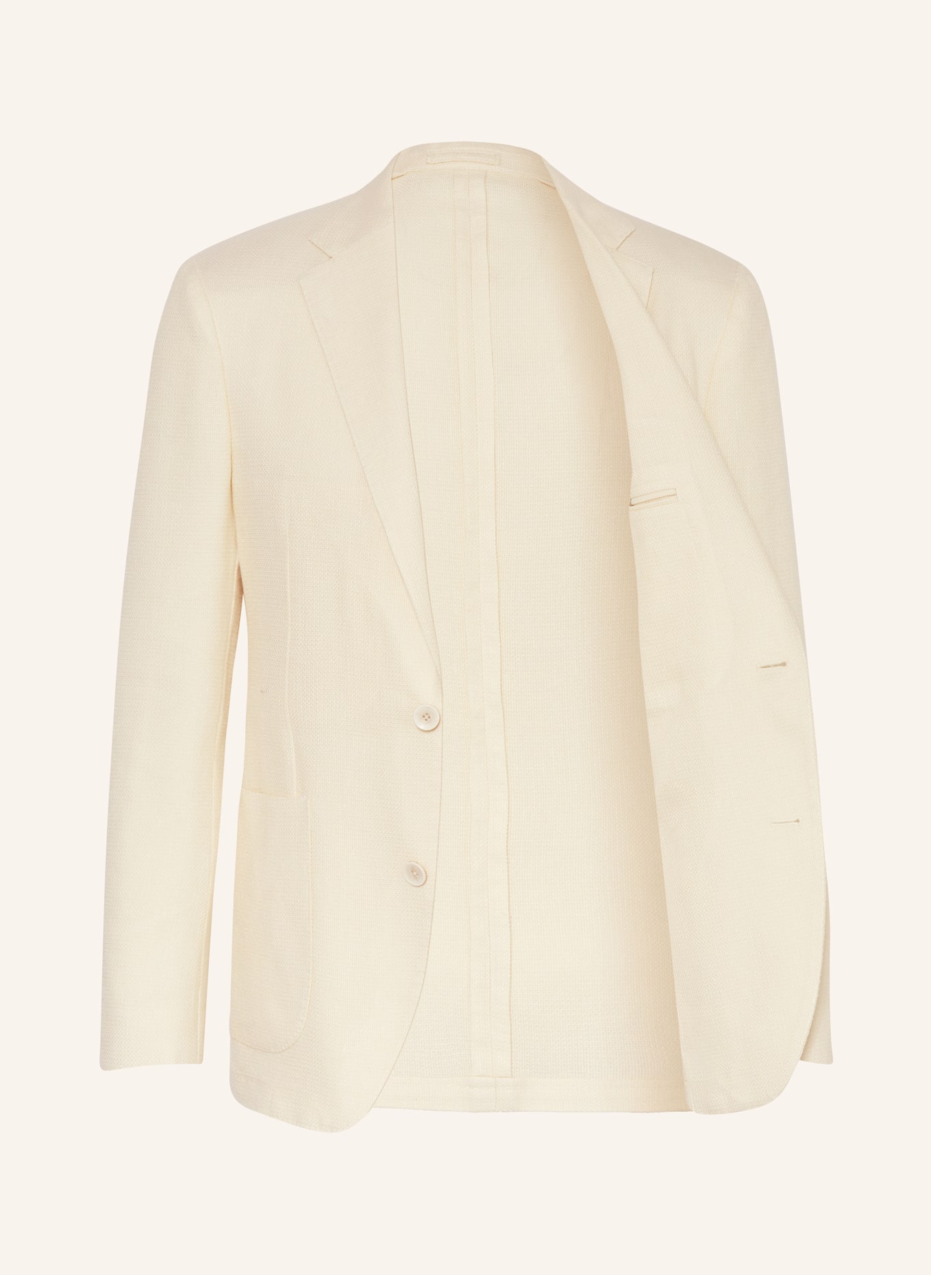LARDINI Tailored jacket extra slim fit, Color: 100TW  CREME (Image 4)