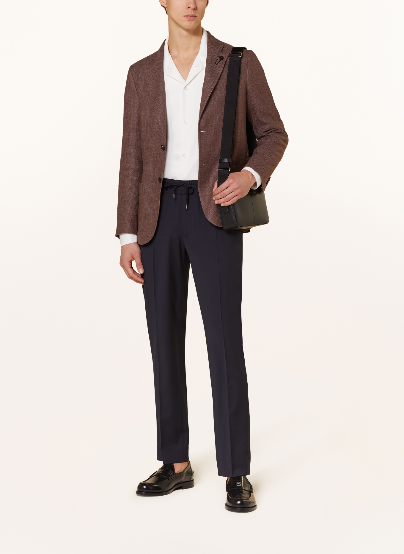 LARDINI Tailored jacket extra slim fit, Color: 450 Brown (Image 2)