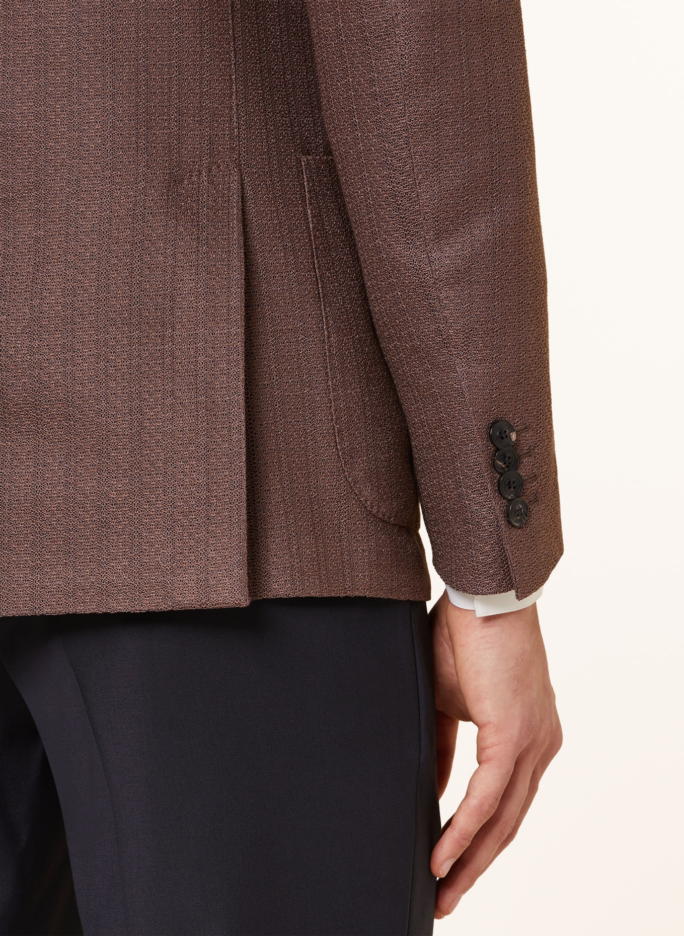 LARDINI Tailored jacket extra slim fit, Color: 450 Brown (Image 6)