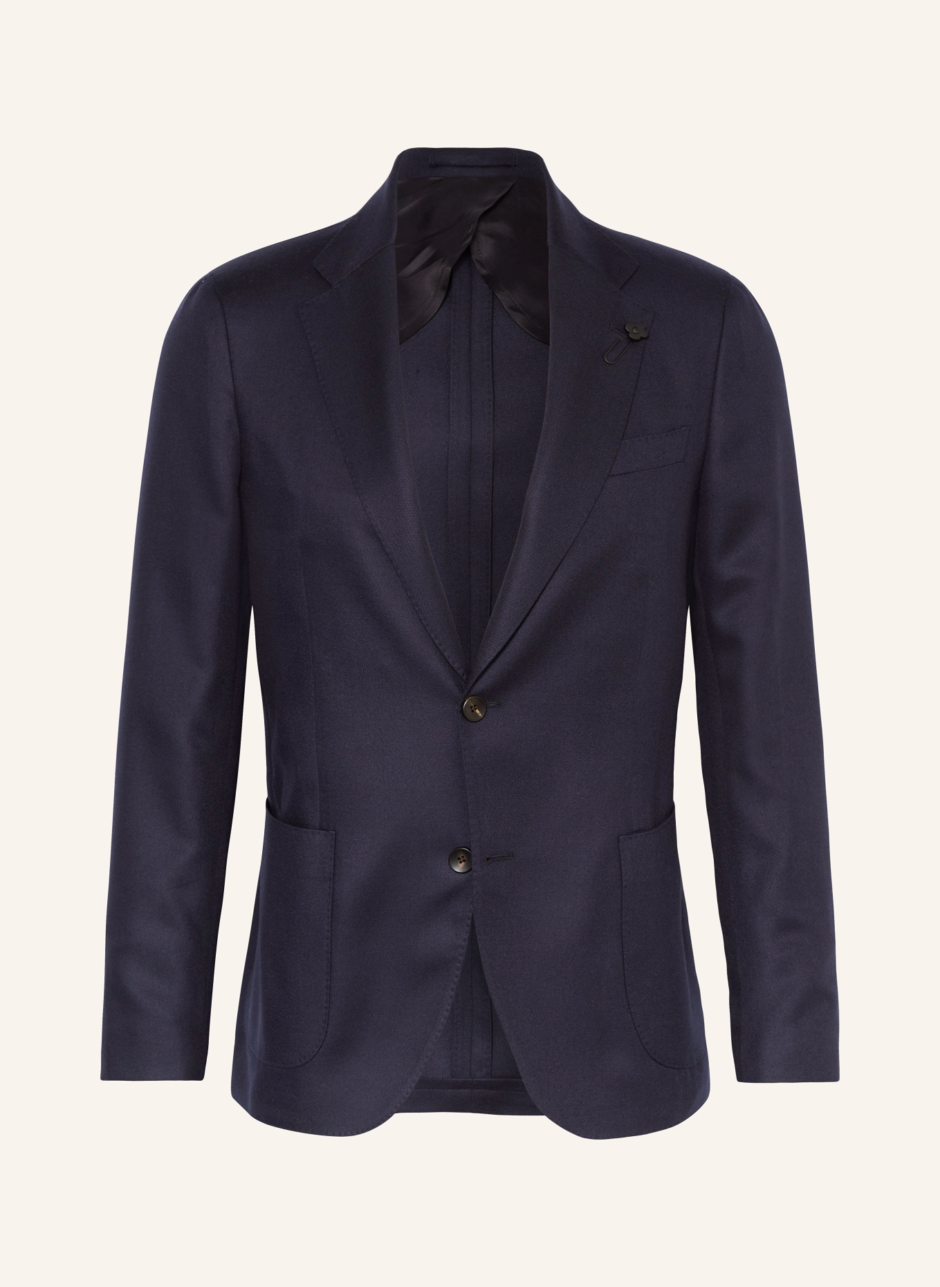 LARDINI Tailored jacket extra slim fit with cashmere and silk, Color: DARK BLUE (Image 1)
