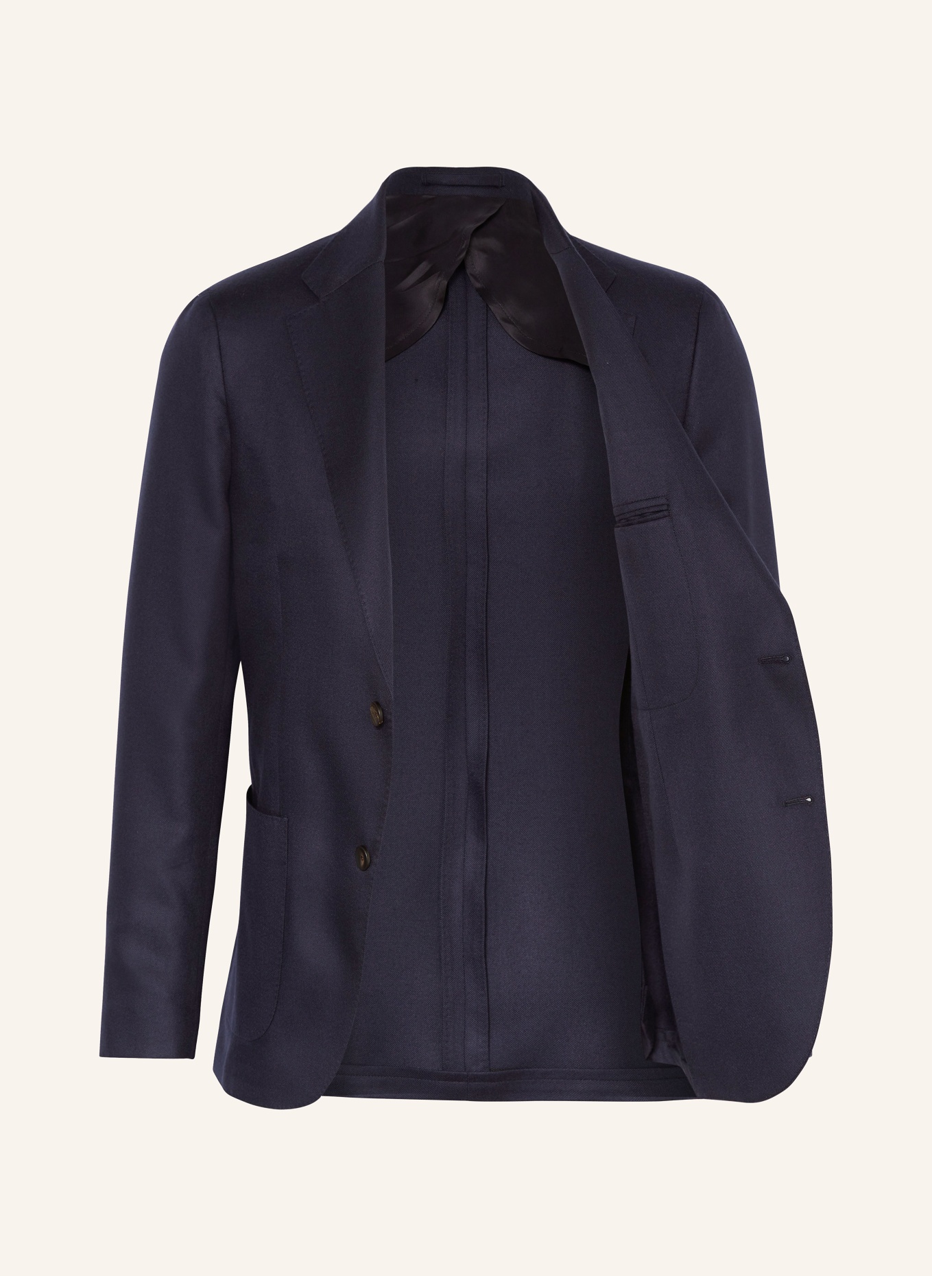 LARDINI Tailored jacket extra slim fit with cashmere and silk, Color: DARK BLUE (Image 4)