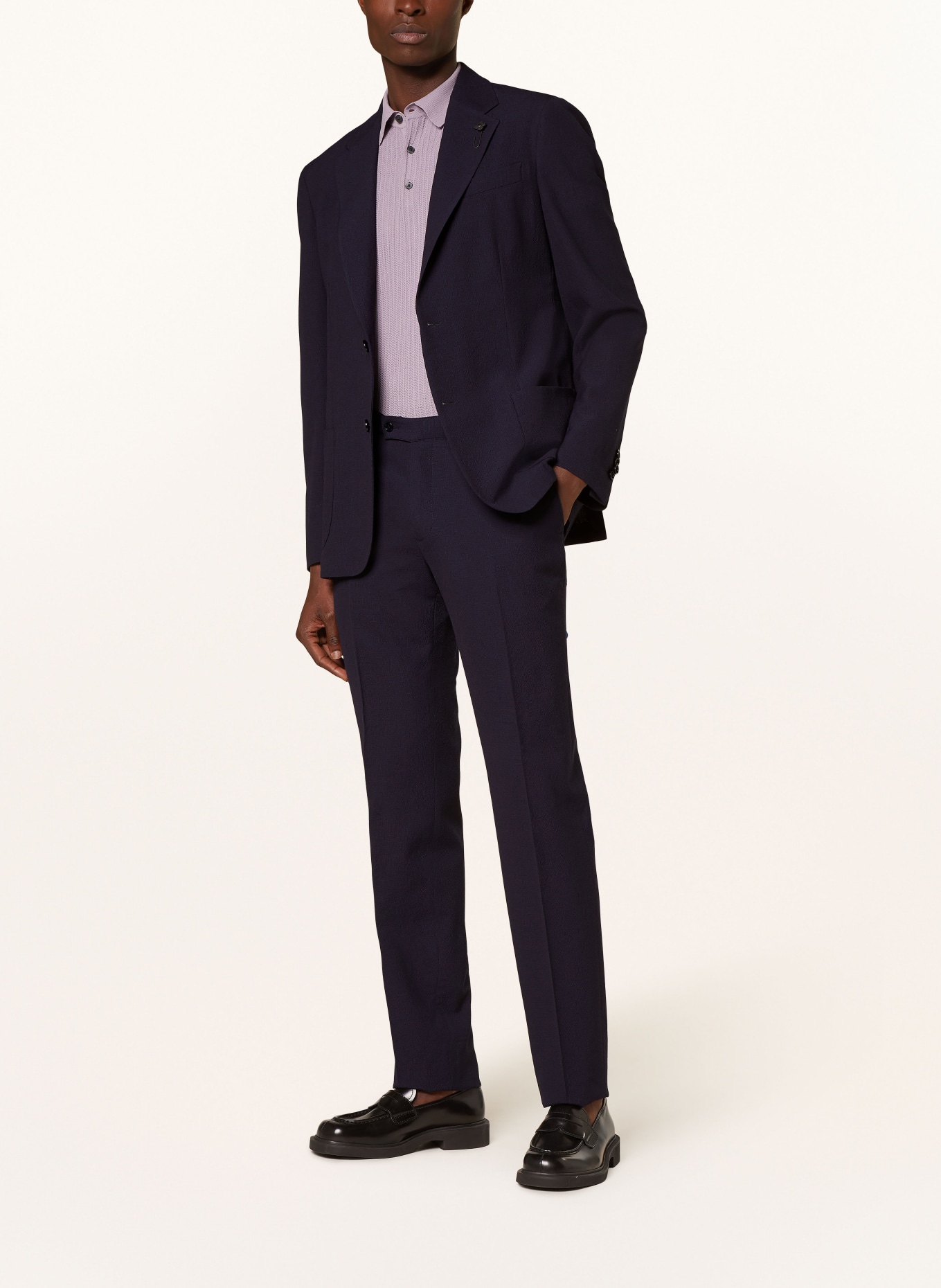 LARDINI Suit trousers slim fit, Color: 850 NAVY (Image 2)